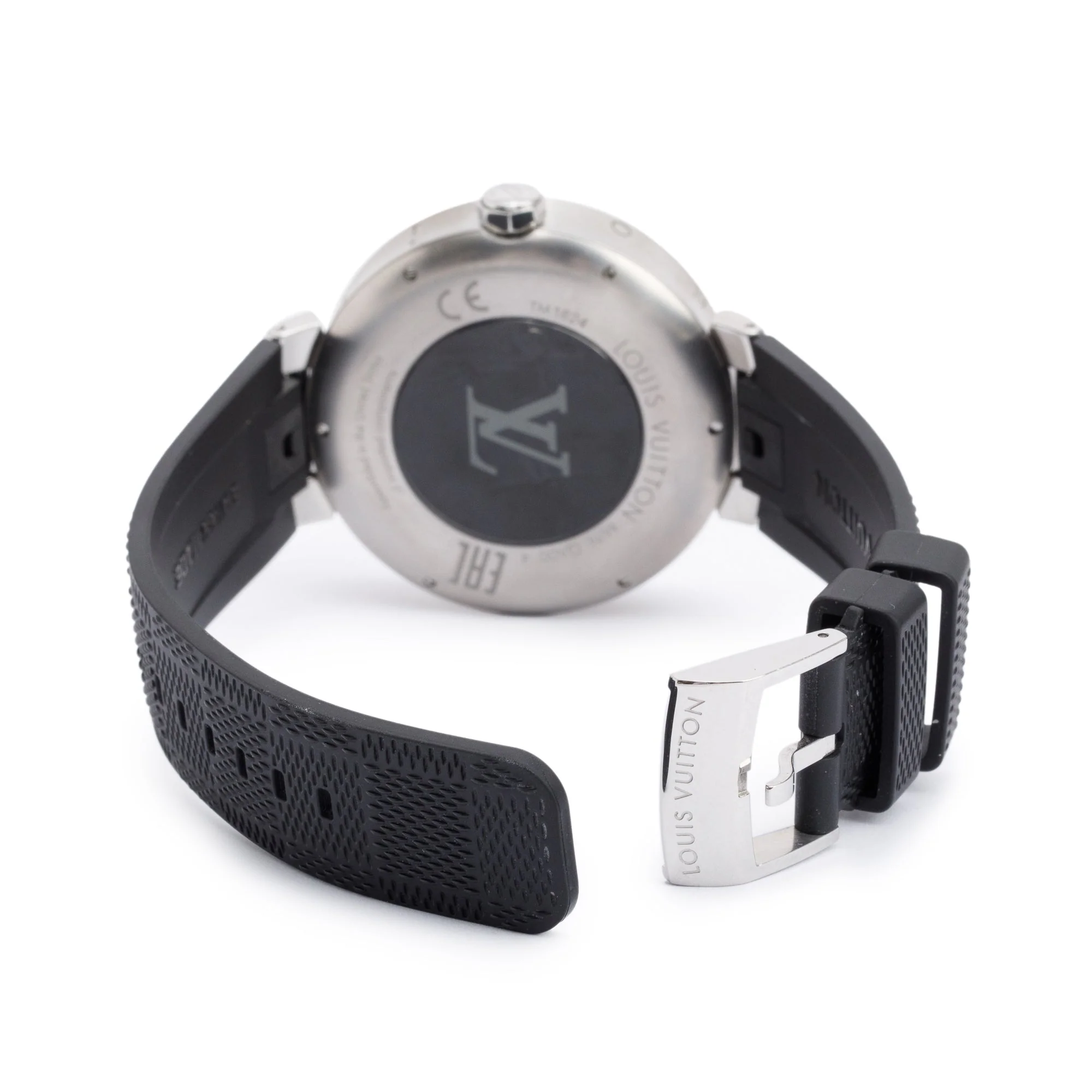 Louis Vuitton Stainless Steel Tambour Horizon 43 MM Digital Smart Watch QA004 w/ Box & Charger - Image 5