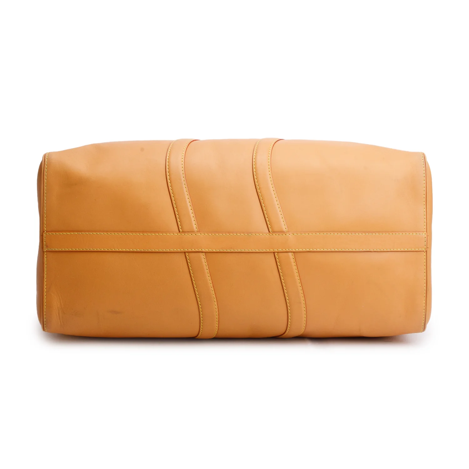 Louis Vuitton Tan Vachetta Leather Wavy Keepall Bandouliere 50 w/ Box - Image 7