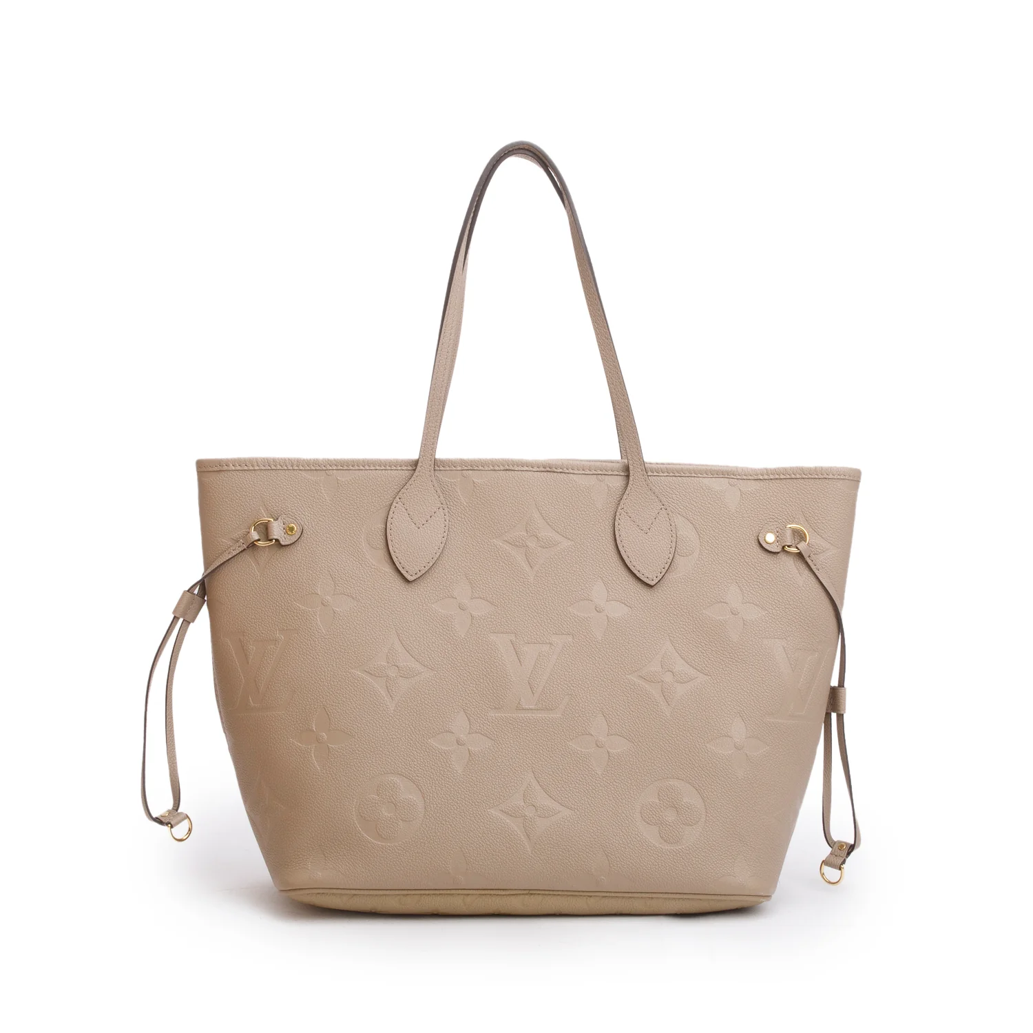 Louis Vuitton Turtledove Empreinte Monogram Giant Neverfull MM w/ Pouch & Box - Image 5