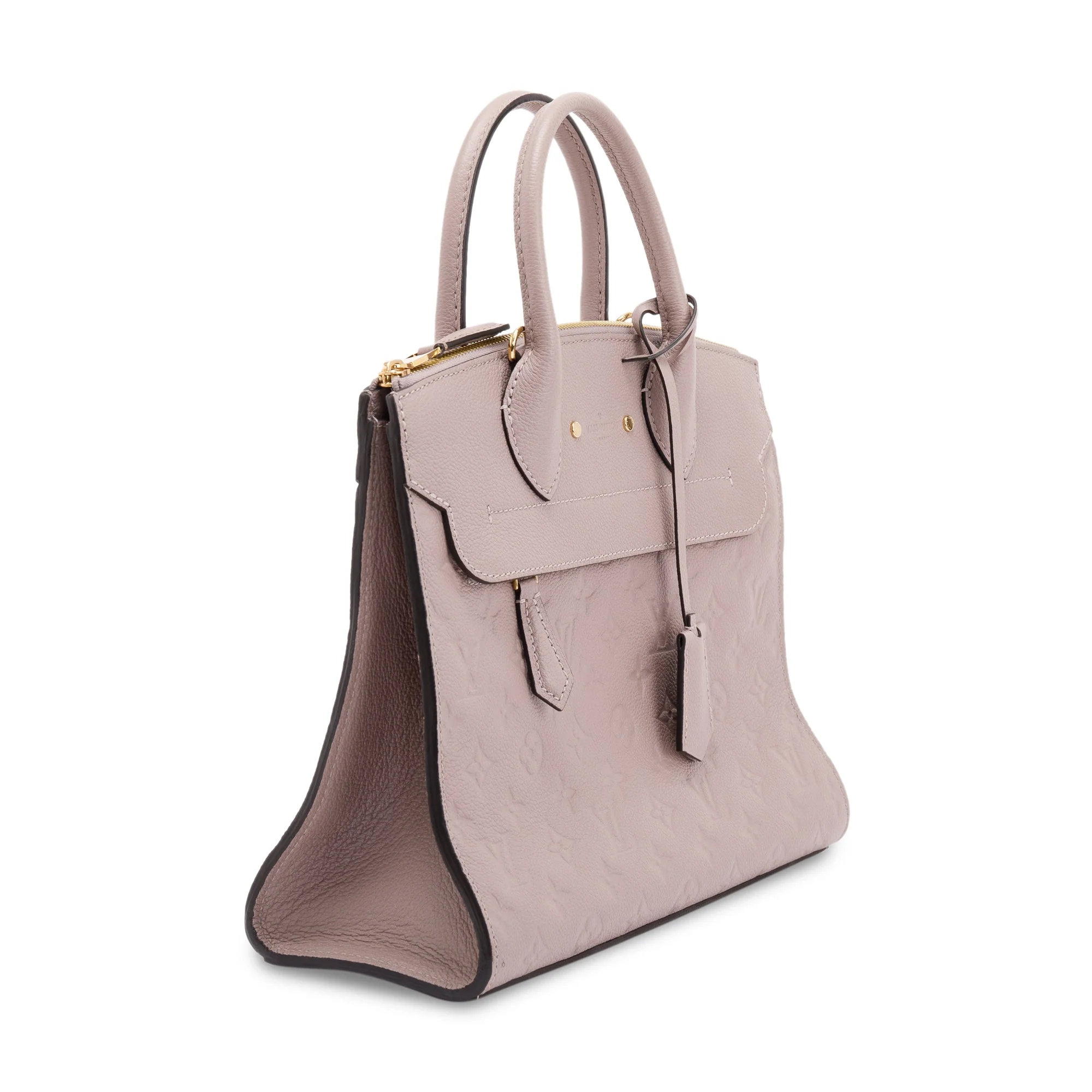 Louis Vuitton Turtledove Monogram Empreinte Pont Neuf MM Bag w/ Strap - Image 4