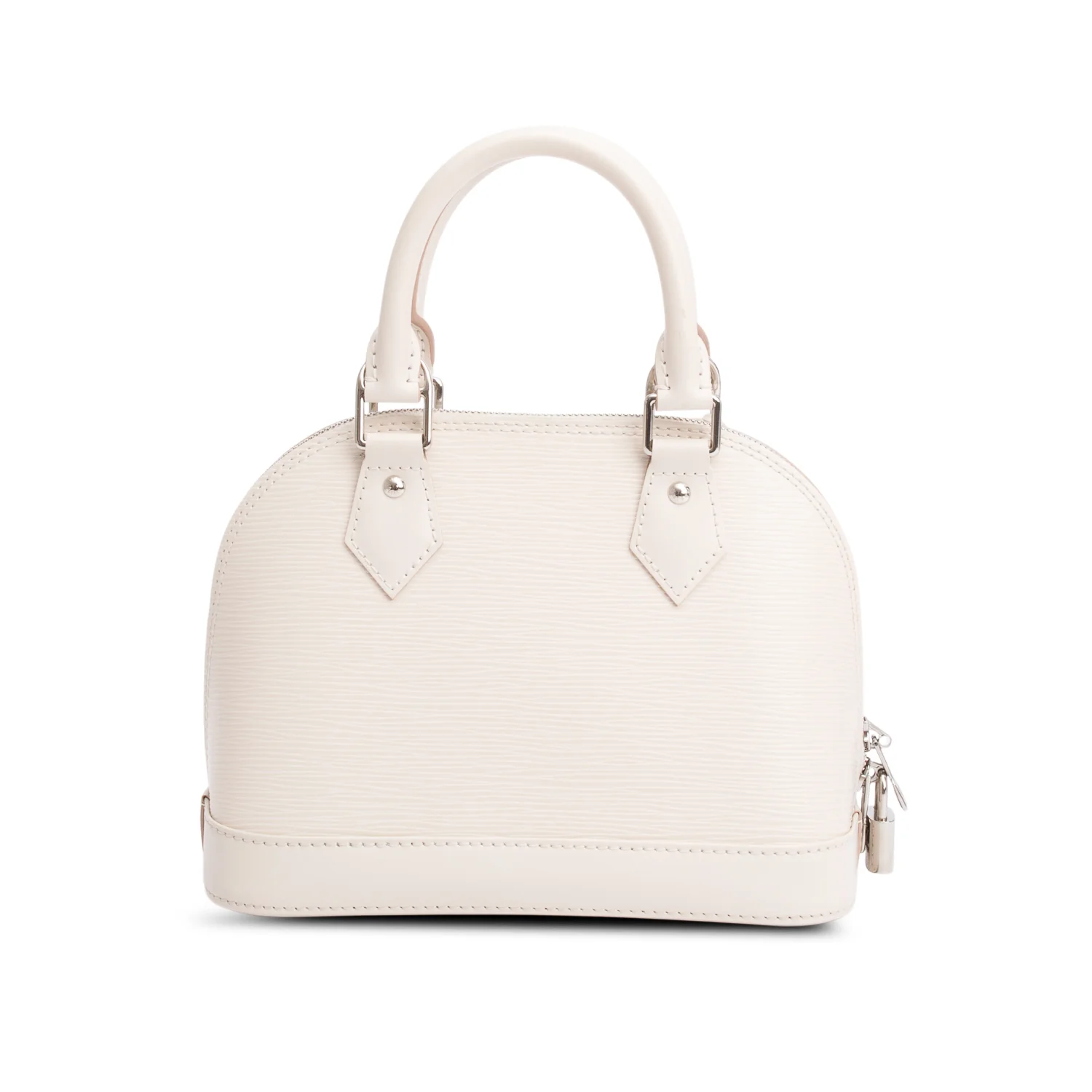 Louis Vuitton White Epi Leather Alma BB w/ Strap - Image 5