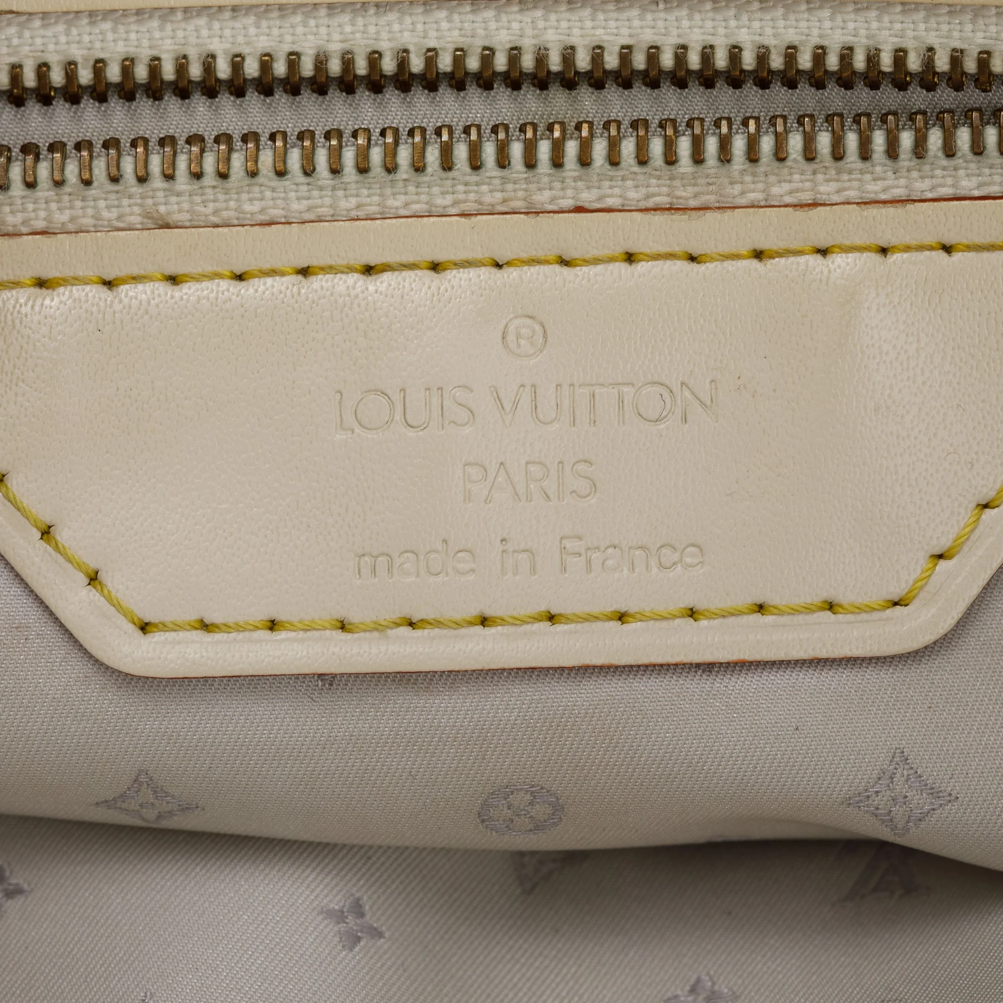 Louis Vuitton White Goatskin Leather Suhali Lockit Bag - Image 12