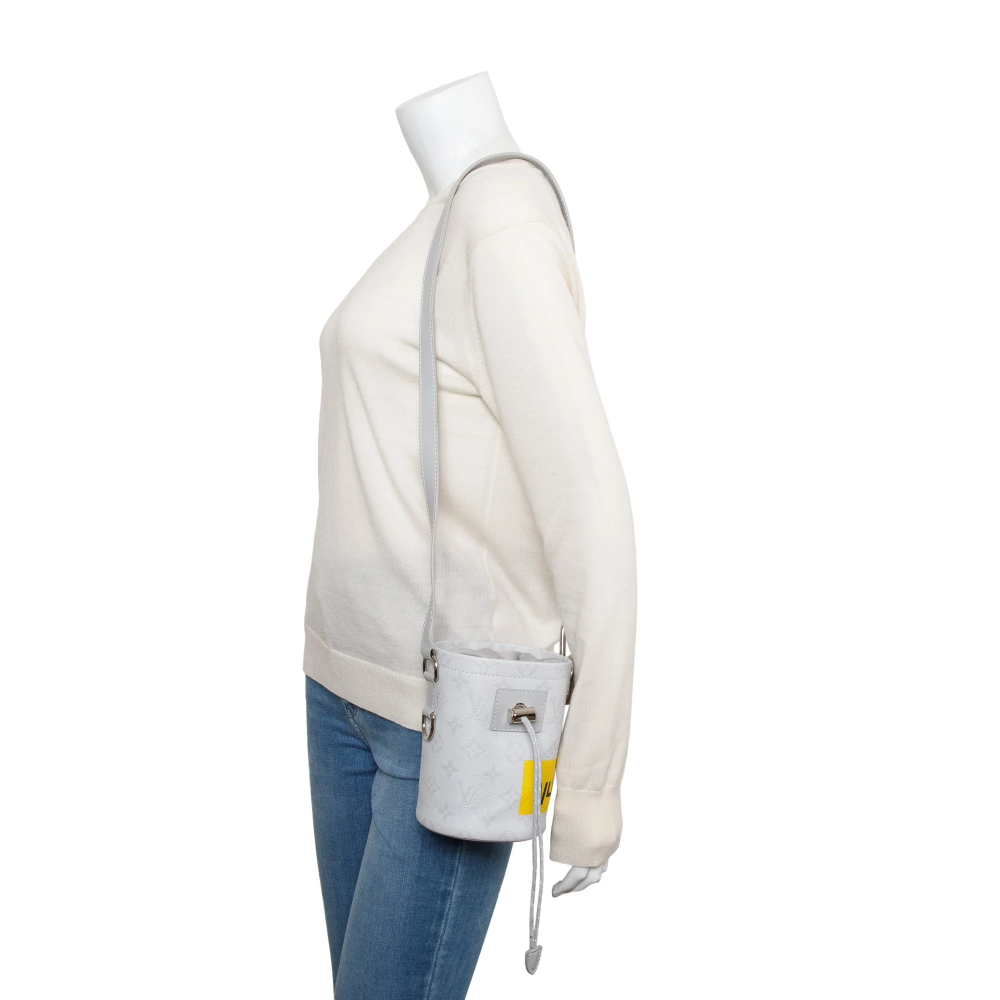 Louis Vuitton White Monogram Chalk Nano Chain Bag - Image 2