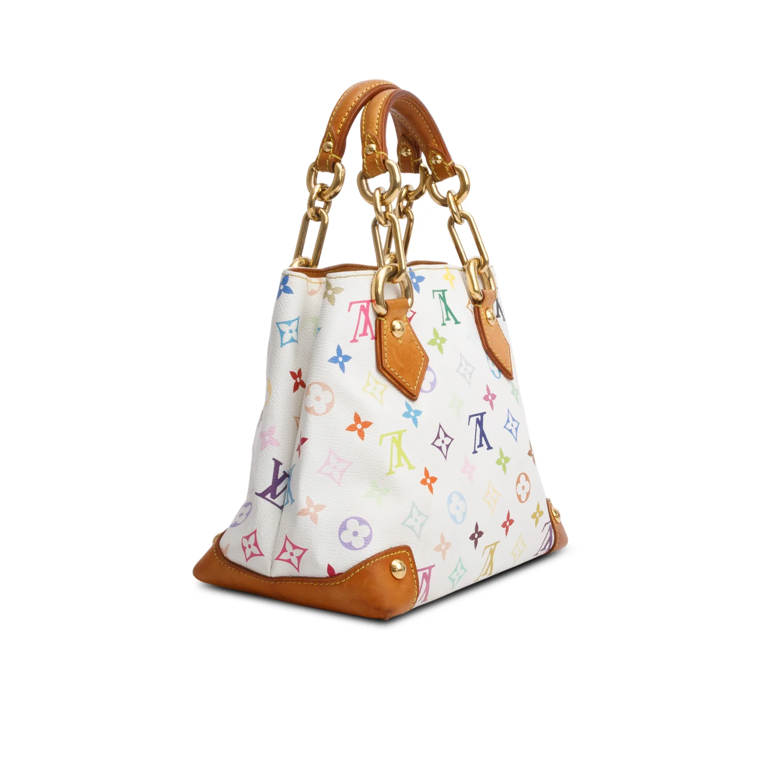 Louis Vuitton White Multicolore Audra Bag - Image 4