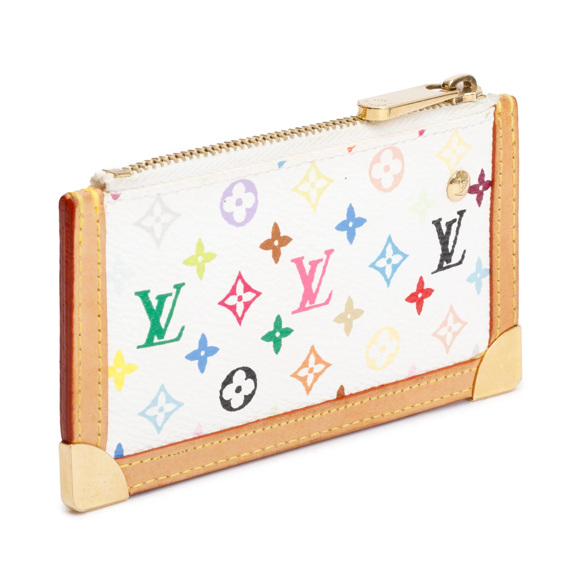 Louis Vuitton White Multicolore Key Pouch - Image 5
