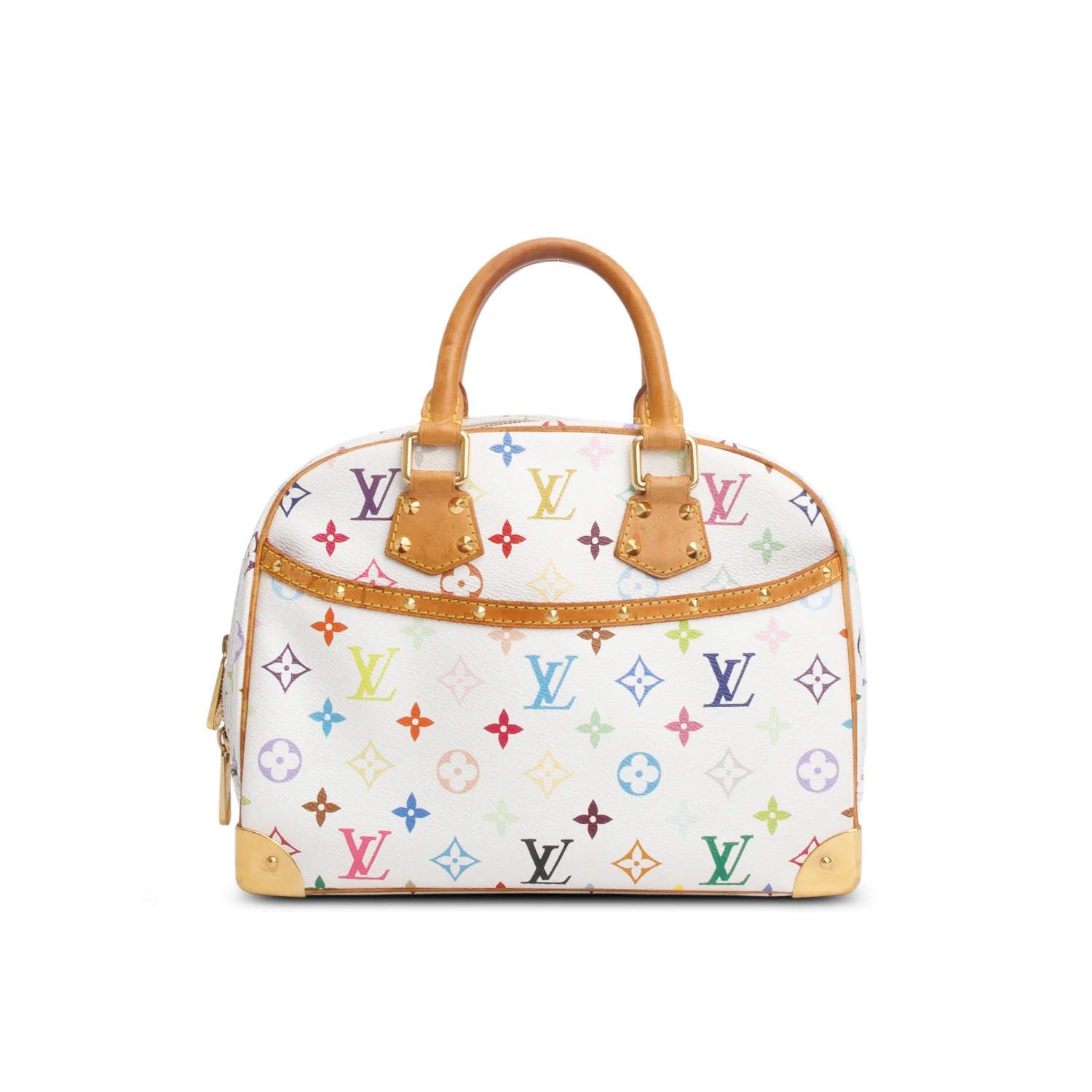 Louis Vuitton White Multicolore Monogram Trouville