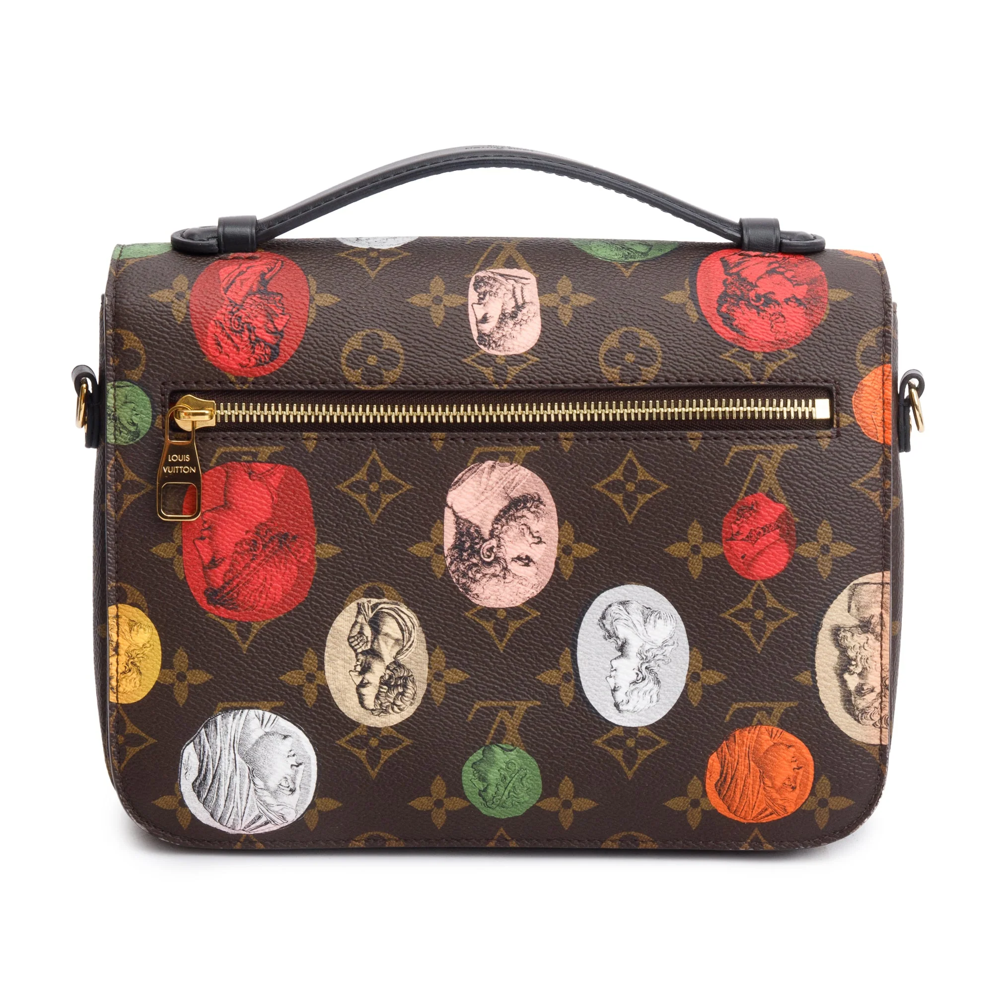 Louis Vuitton X Fornasetti 2022 Monogram Cameo Pochette Metis w/ Strap, Box & Receipt - Image 6