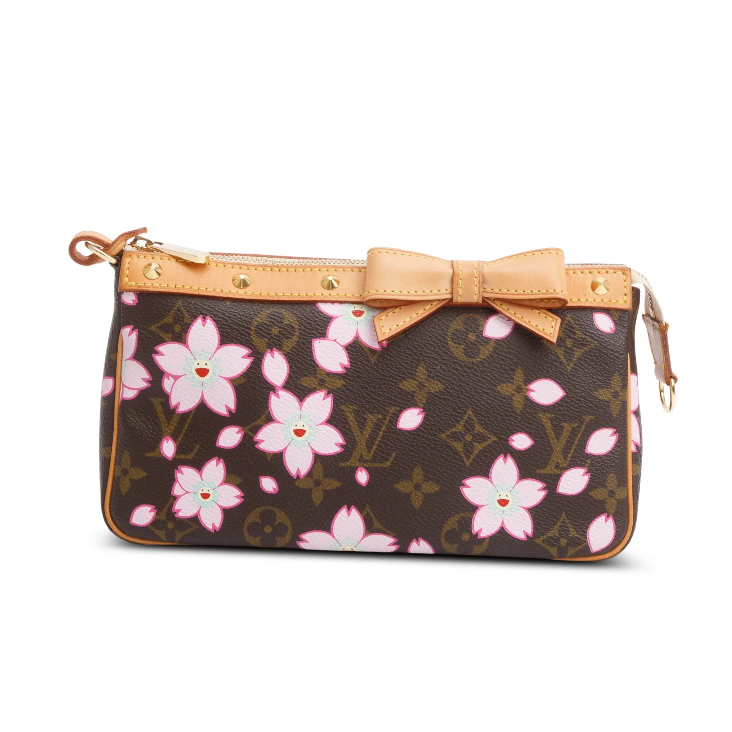 Louis Vuitton x Takashi Murakami Monogram Cherry Blossom Pochette Accessories - Image 2