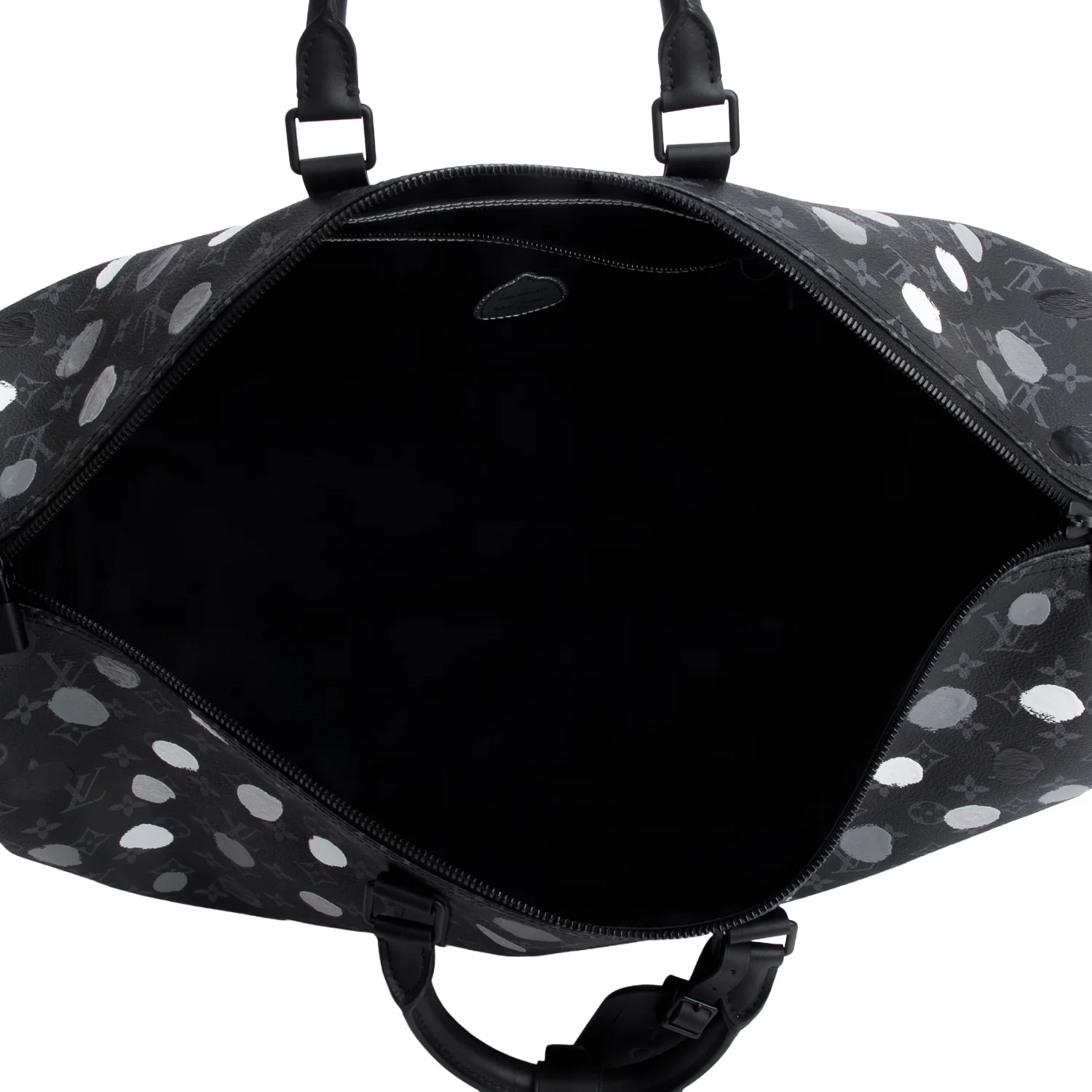Louis Vuitton x Yayoi Kusama 2023 Monogram Eclipse Painted Dots Keepall Bandouliere 55 w/ Strap & Box - Image 8