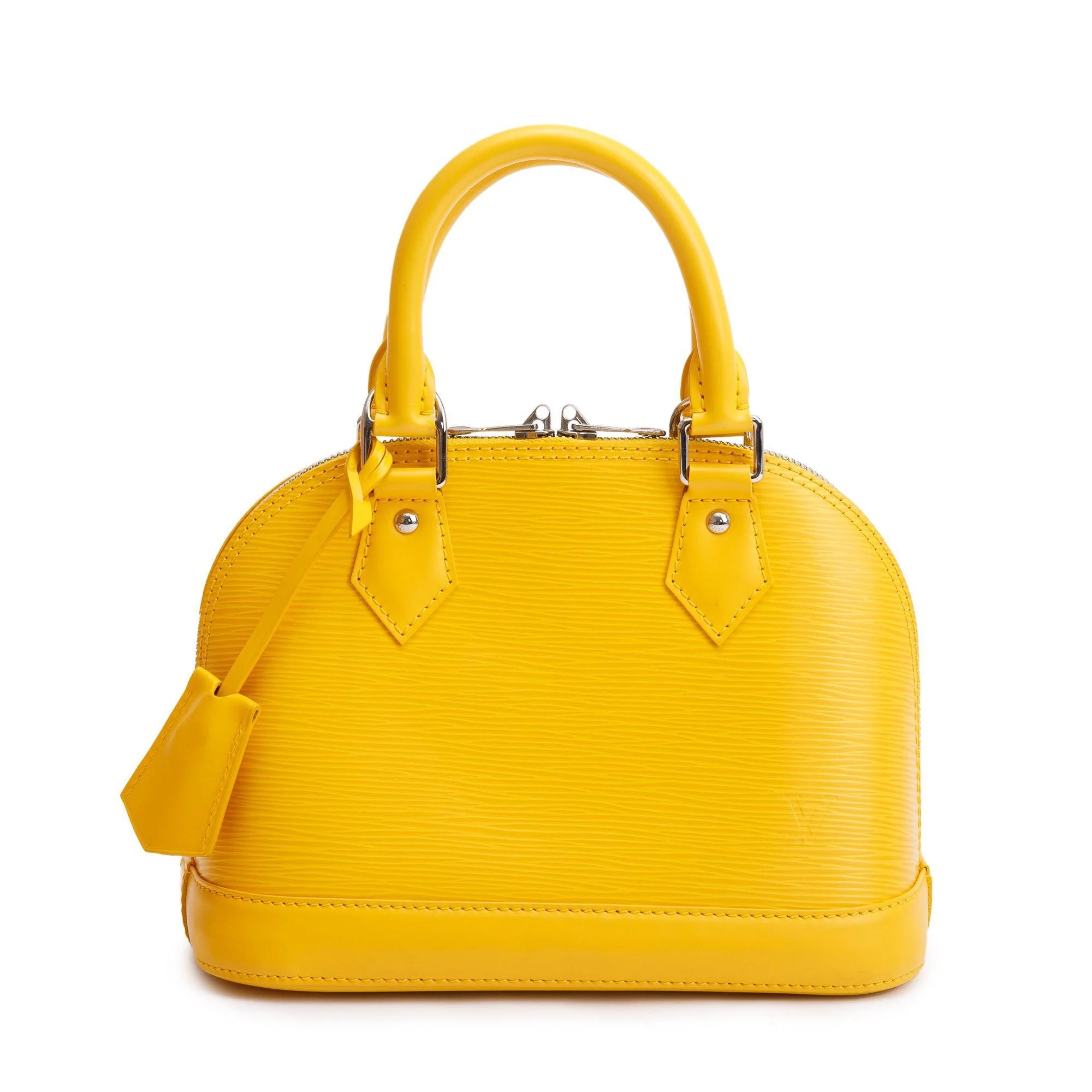 Louis Vuitton Yellow Epi Leather Alma BB w/ Box & Receipt - Image 4