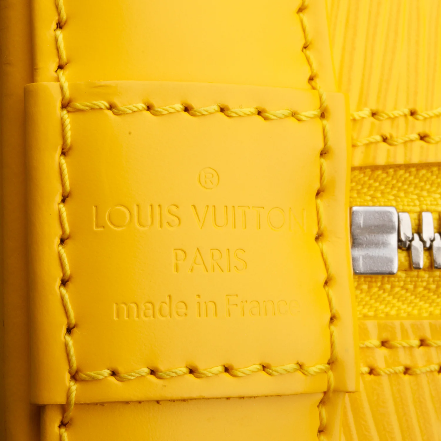 Louis Vuitton Yellow Epi Leather Alma PM - Image 7