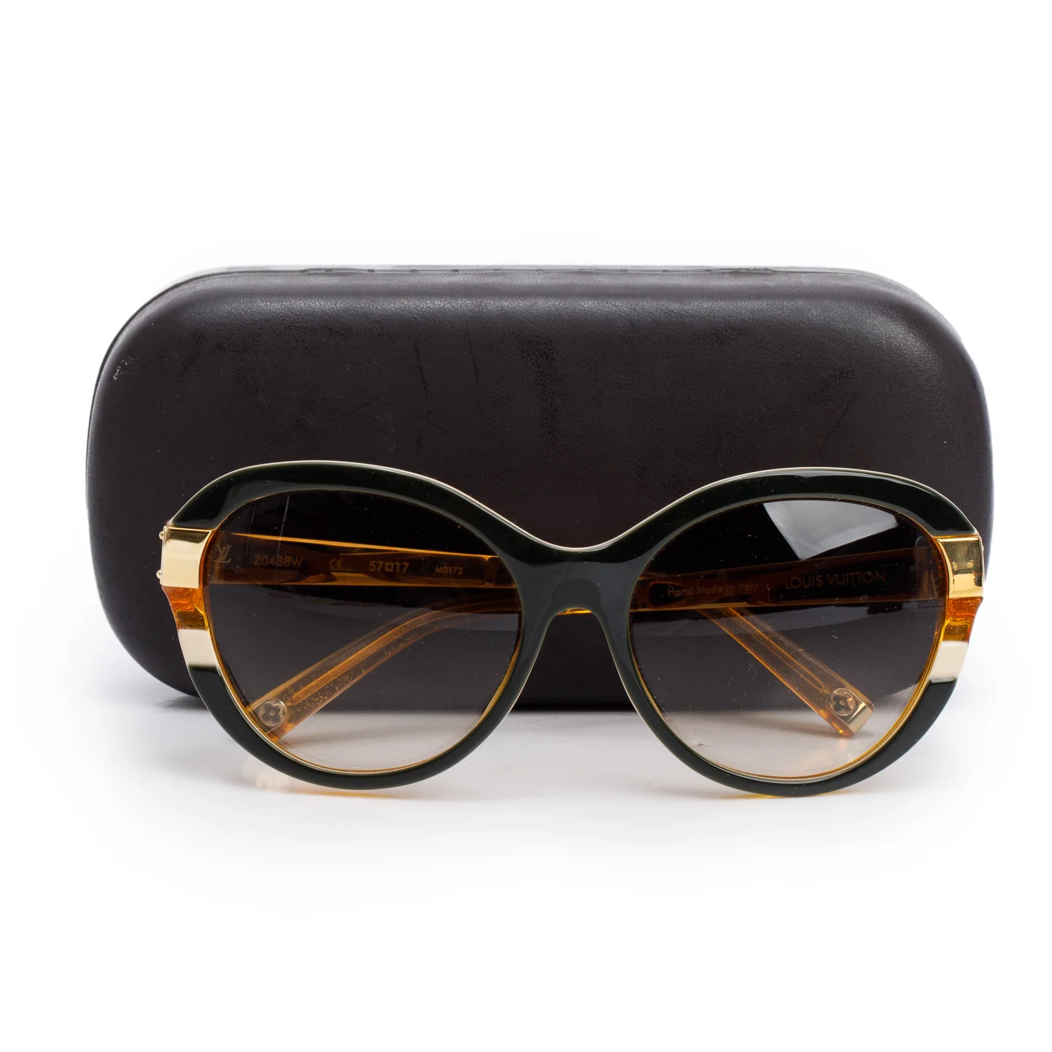 Louis Vuitton Z0488W Brown/Black Acetate Petit Soupcon Cat-Eye Sunglasses w/ Case - Image 2