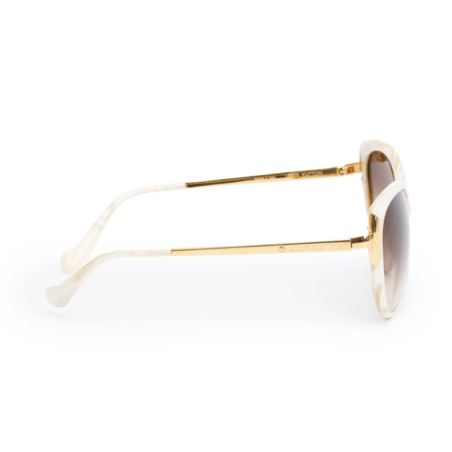 Louis Vuitton Z0855W Ivory Garance Sunglasses w/ Box - Image 3