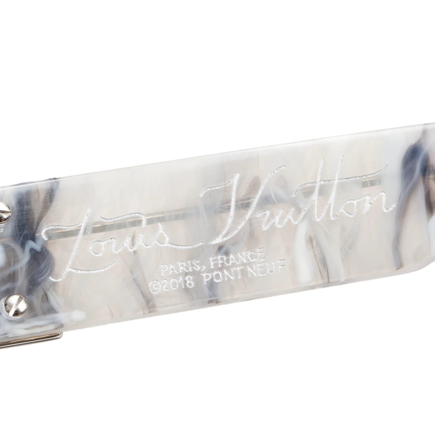 Louis Vuitton Z1245W Marble Grey Acetate Charleston Square Sunglasses w/ Box & Case - Image 4