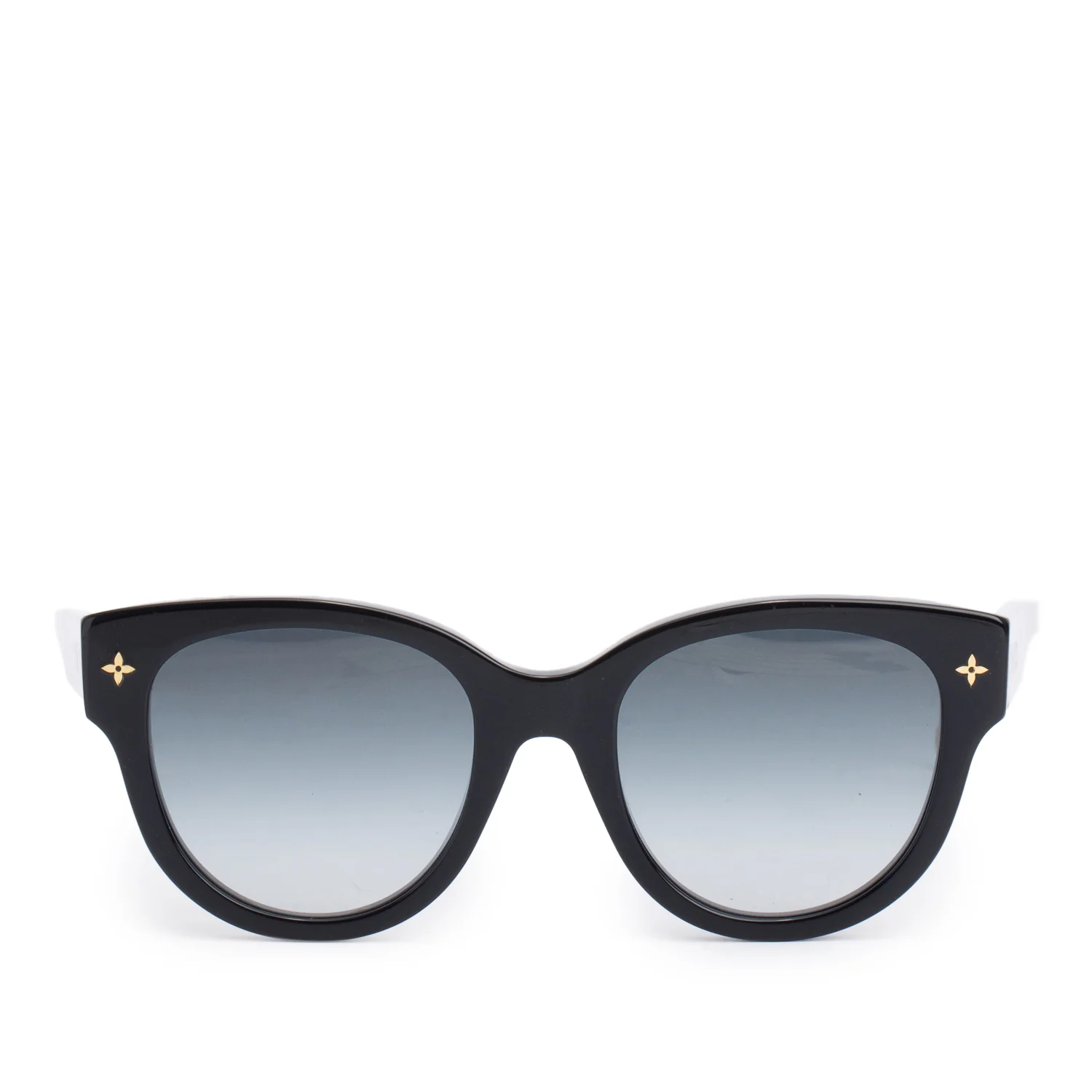 Louis Vuitton Z1526W Black Acetate My Monogram Round Sunglasses w/ Box & Case