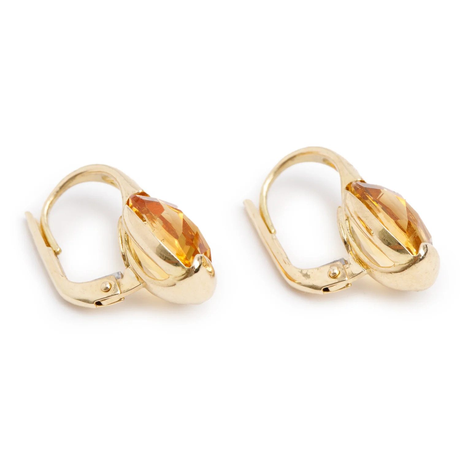 Marco Bicego 18k Yellow Gold Citrine Hoop Earrings - Image 2