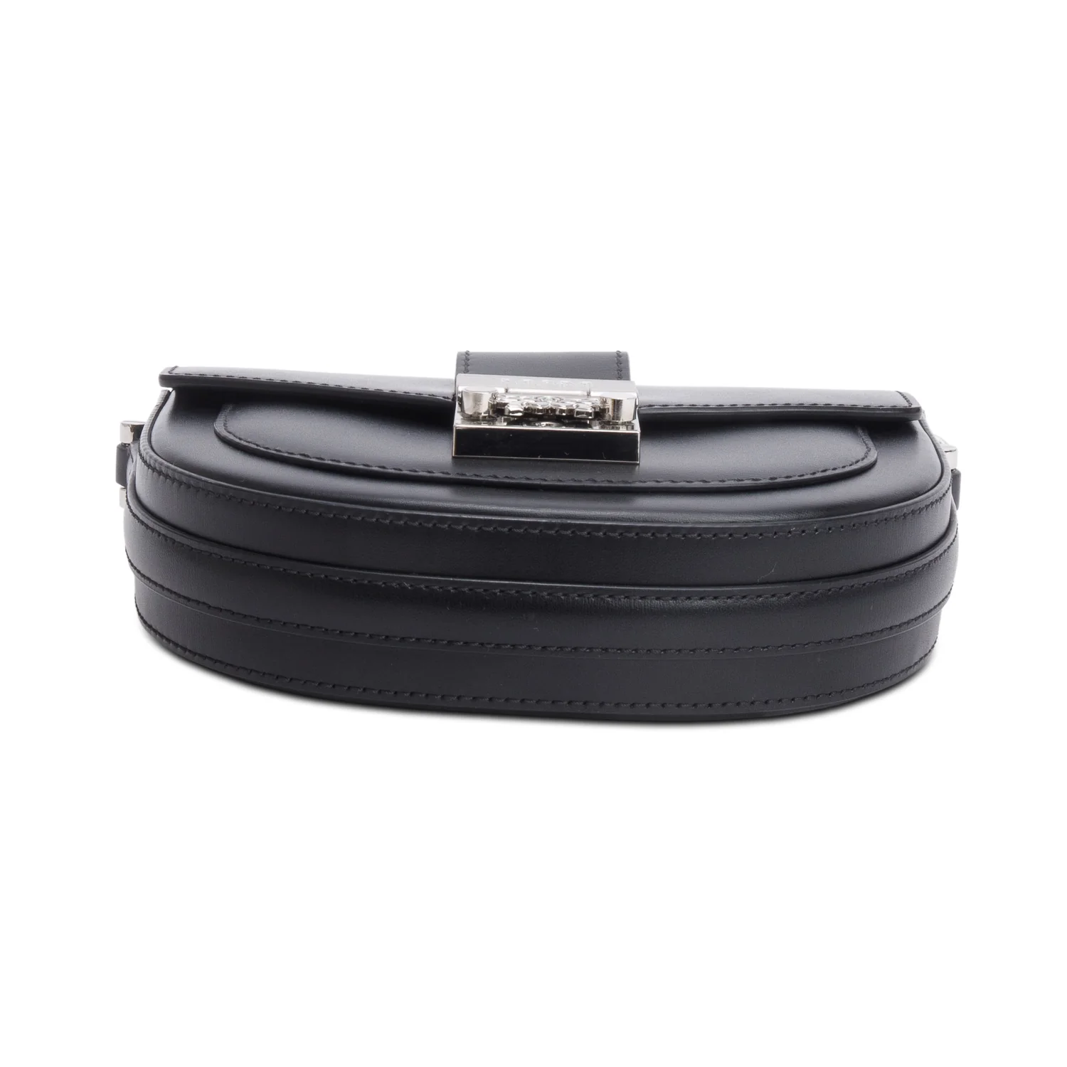 MCM 2021 Black Leather Mini Patricia Crossbody Bag W/ Authenticity Card - Image 7