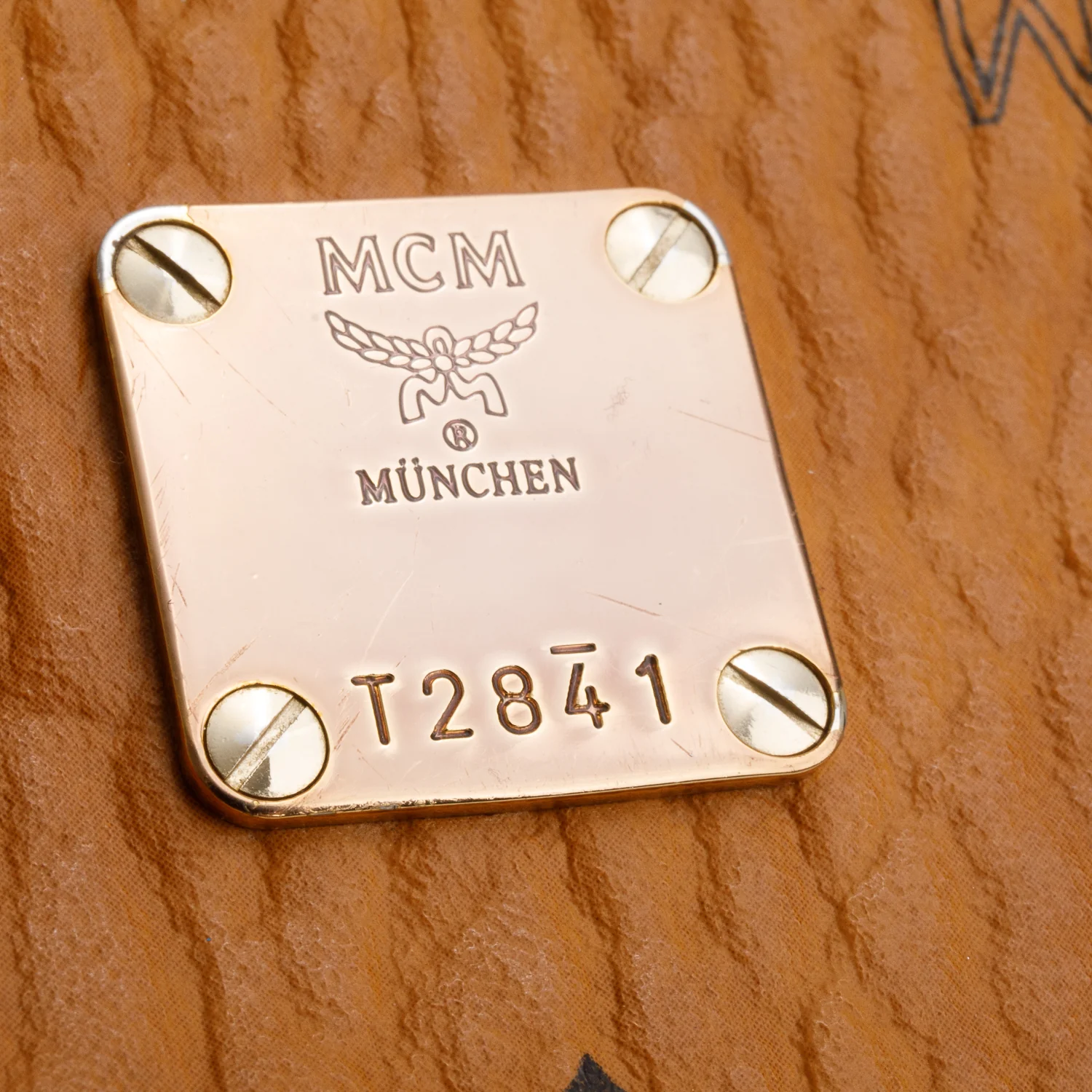 MCM Brown Visetos Small Stud Shoulder Bag - Image 10