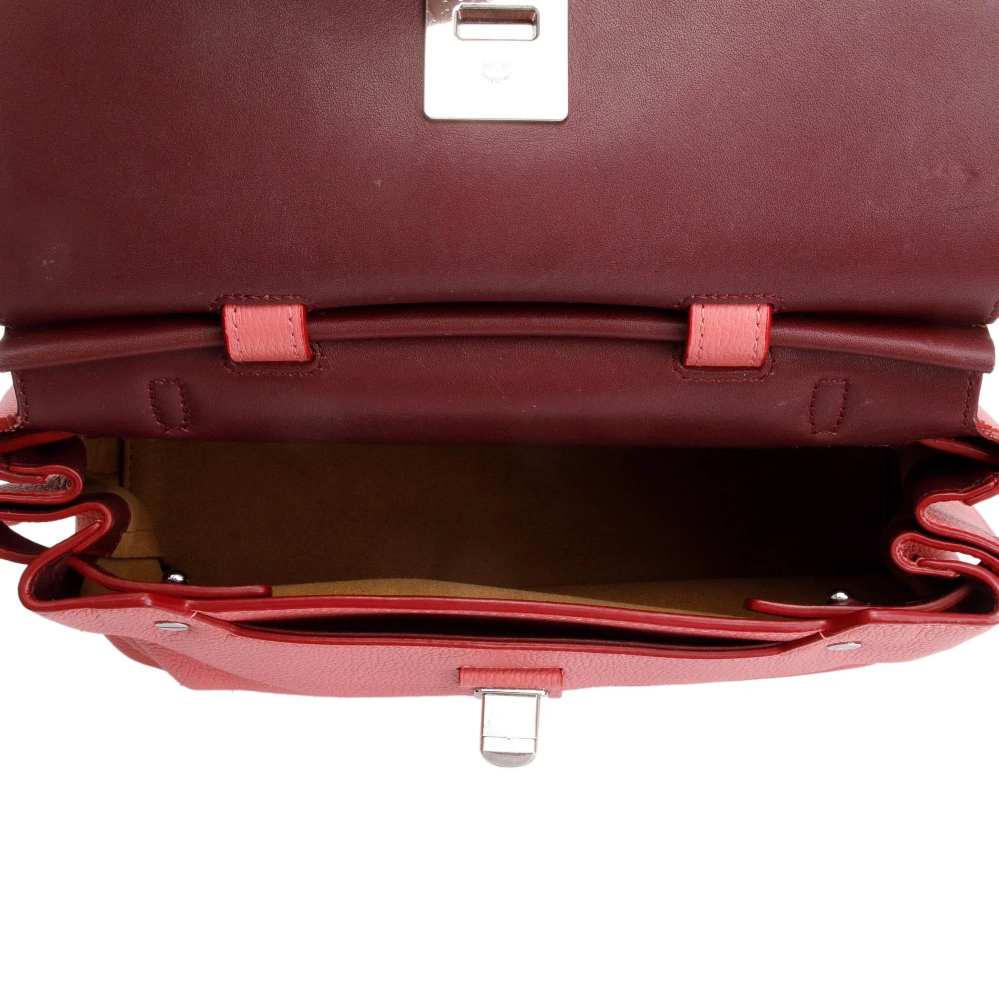 MCM Pink Leather Milla  Handle Bag - Image 4
