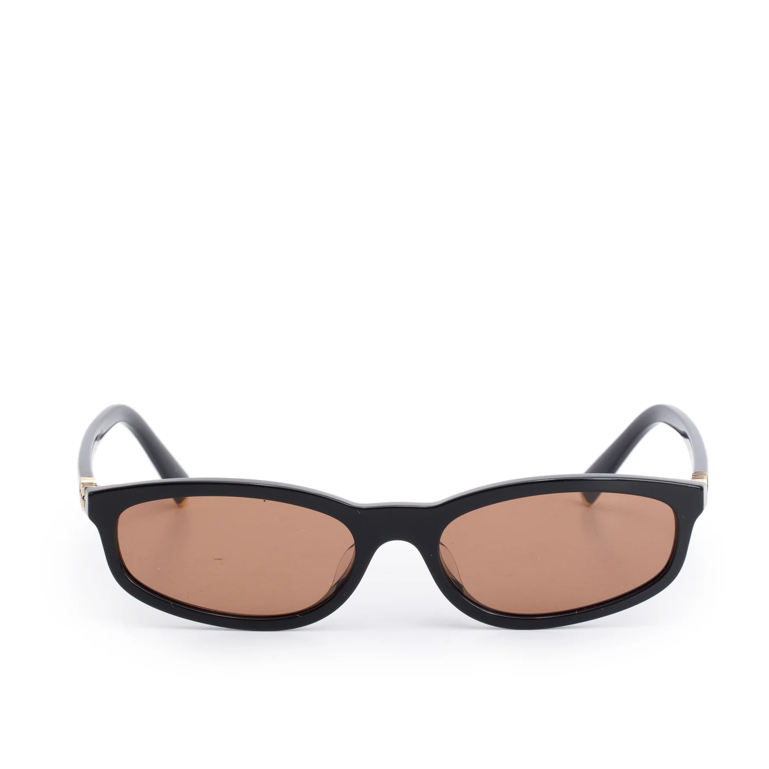Miu Miu MUA06F Black Acetate Oval Sunglasses w/ Box & Case