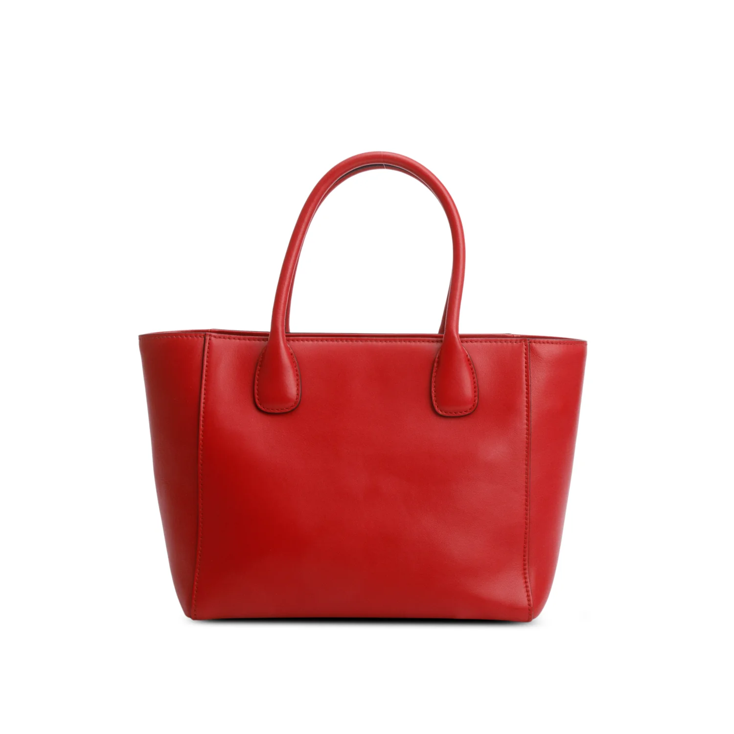 Miu Miu Red Shiny Calfskin Two Way Tote Bag w/ Strap - Image 5