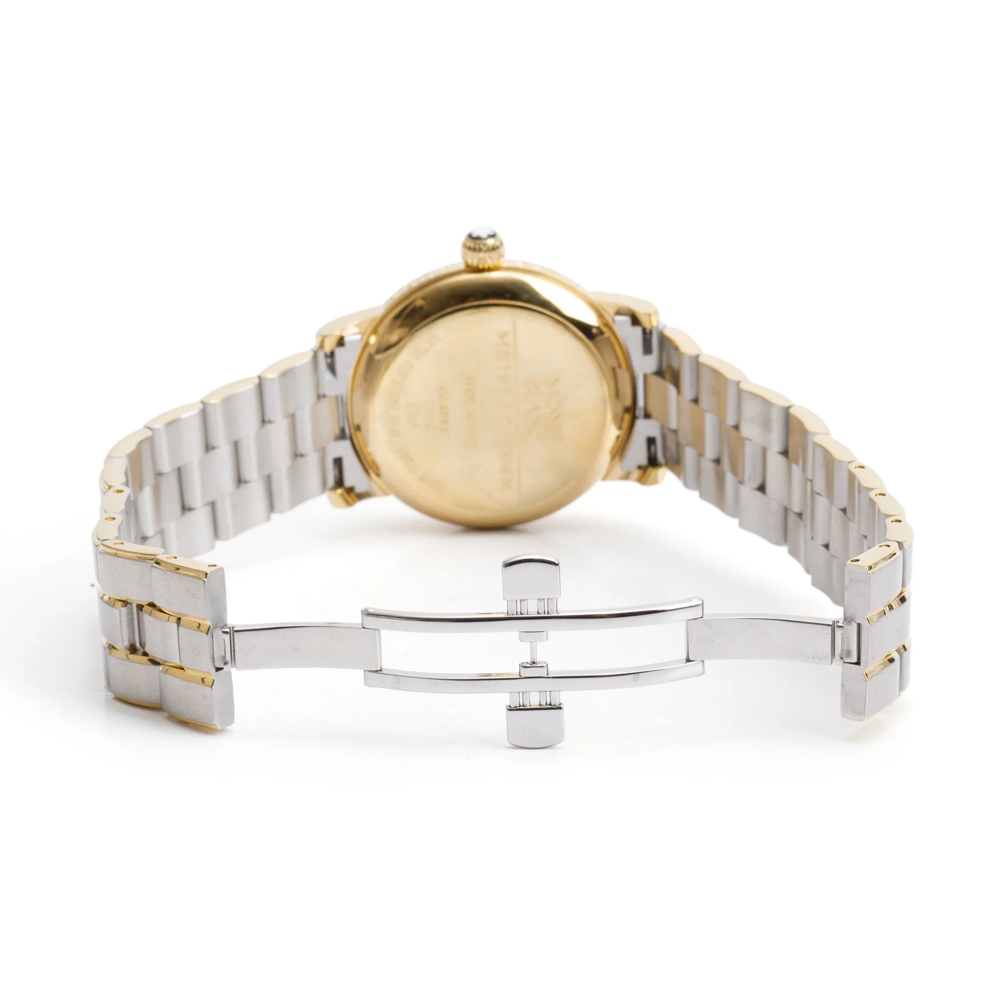 Montblanc 18k Yellow Gold Plated & Stainless Steel Meisterstuck Star Reserve de Marche 36 MM Manual Watch 7003 - Image 5