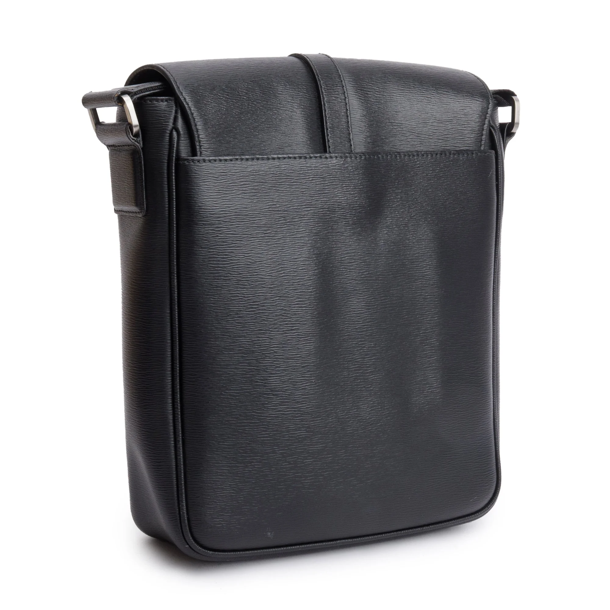 Montblanc Black Textured Leather 4810 Westside Messenger Bag - Image 6