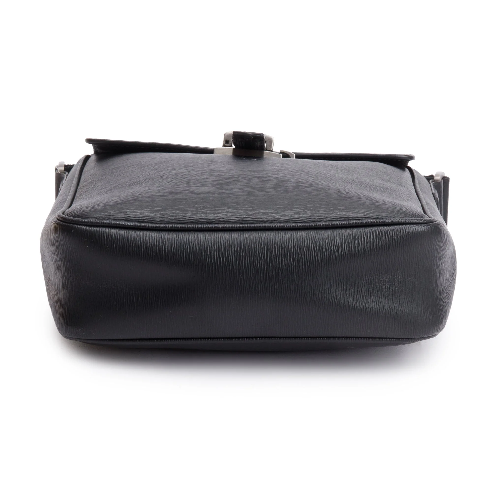 Montblanc Black Textured Leather 4810 Westside Messenger Bag - Image 7