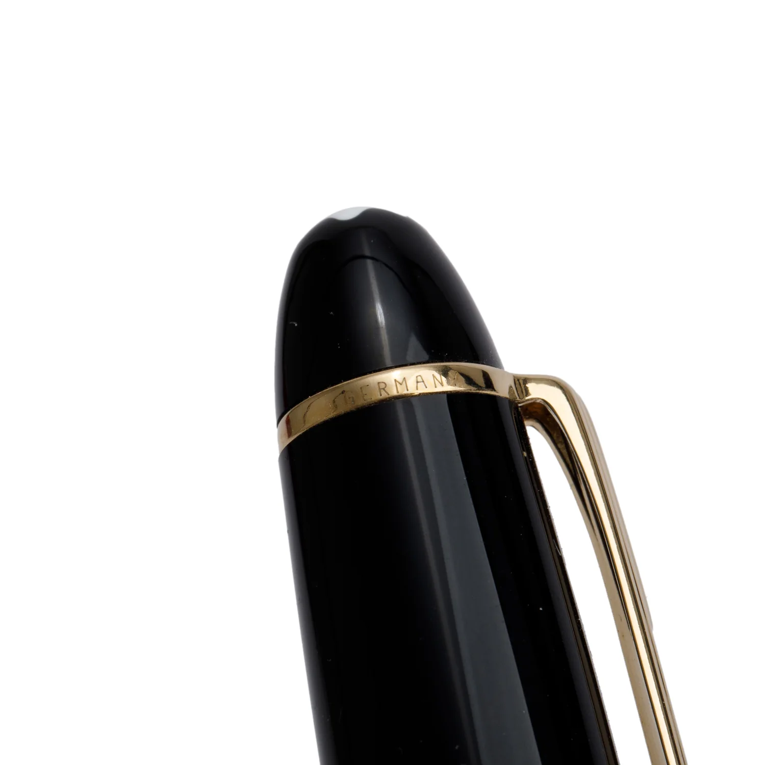 Montblanc Gold-Coated Black Resin Meisterstuck Legrand Fountain Pen - Image 4