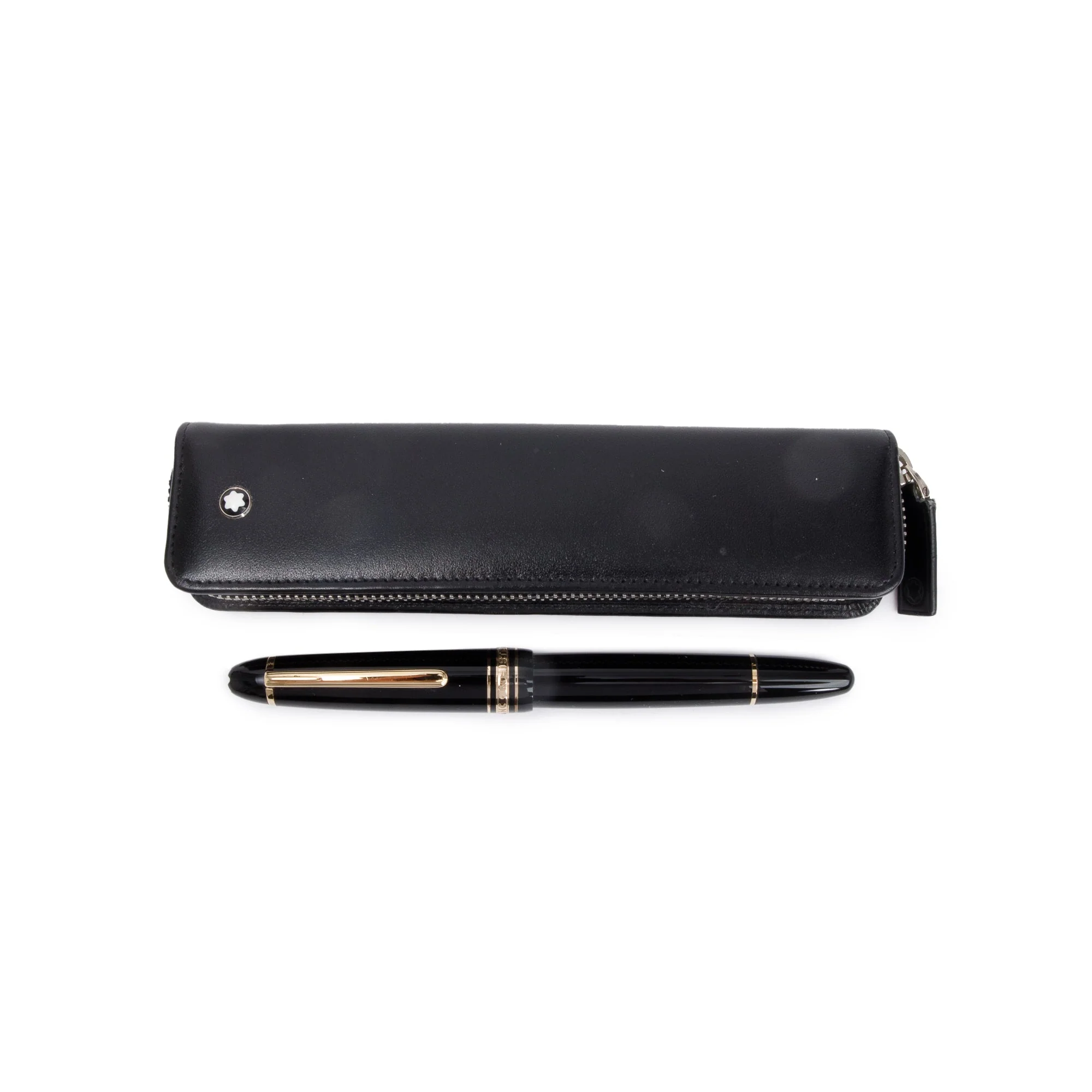 Montblanc Gold Coated Meisterstuck Legrand Fountain Pen w/ Case & Ink Refill - Image 3