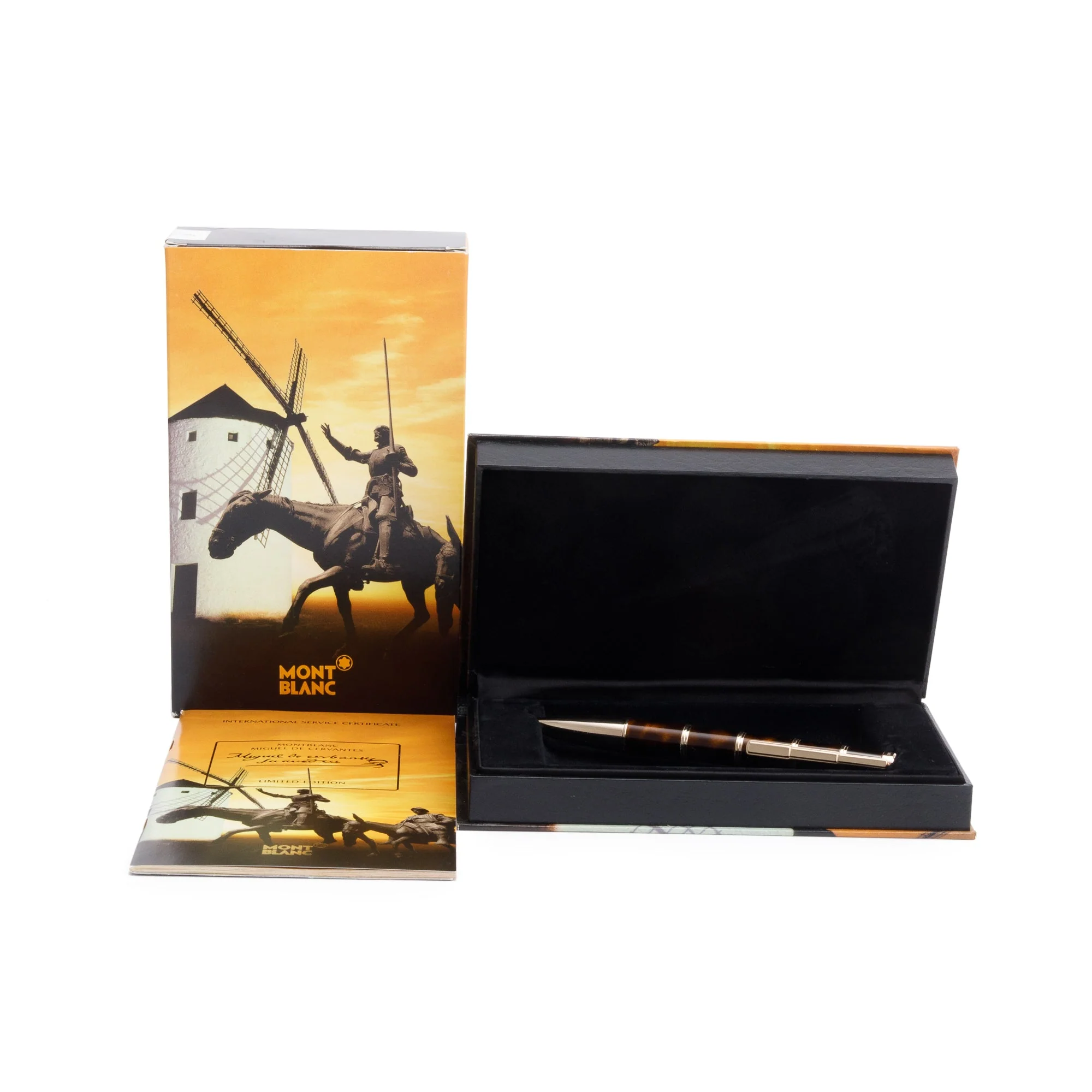 Montblanc Limited Edition Writer's Edition Miguel de Cervantes Ballpoint Pen w/ Box & Papers - Image 2