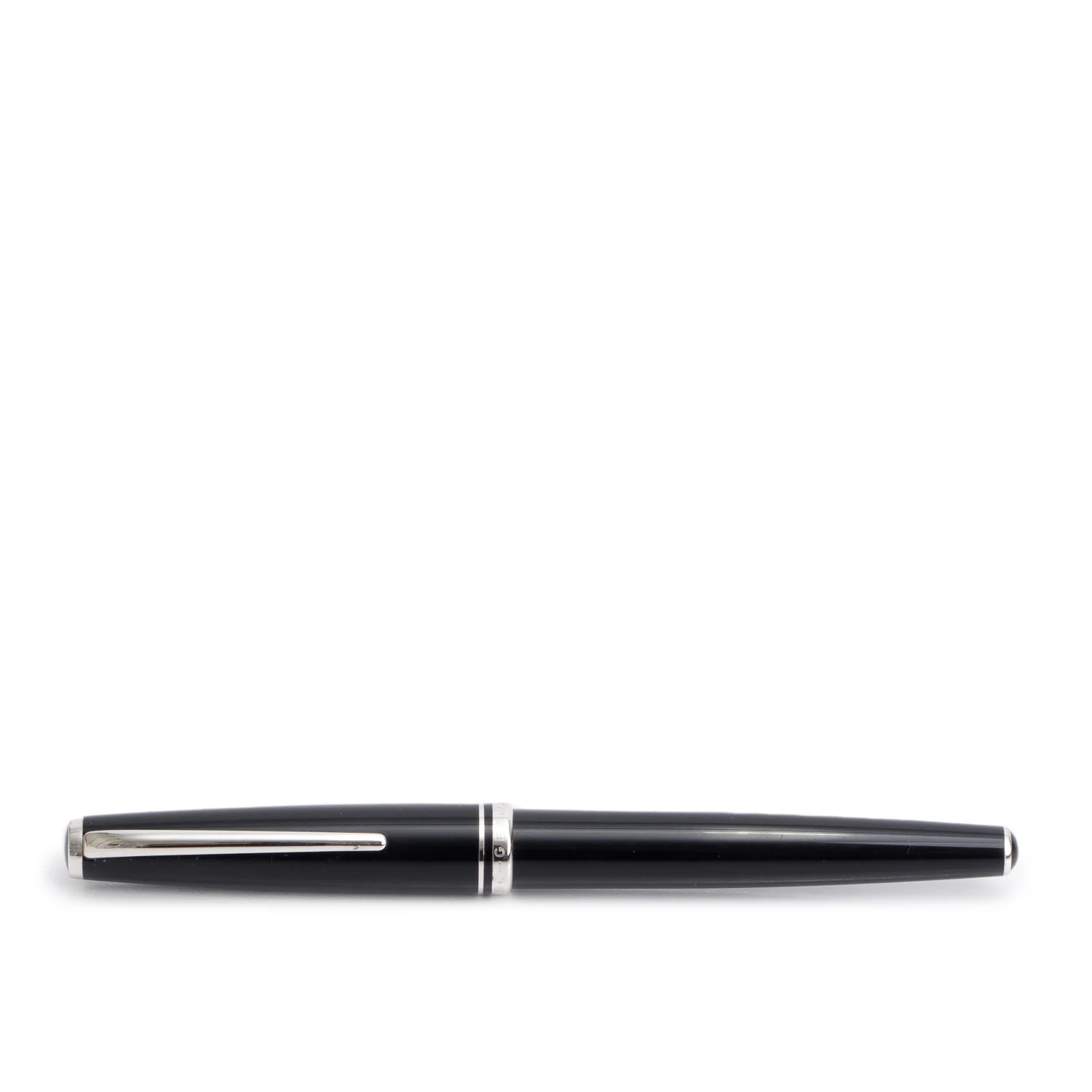 Montblanc Platinum Coated Meisterstuck Black Resin Pix Rollerball Pen