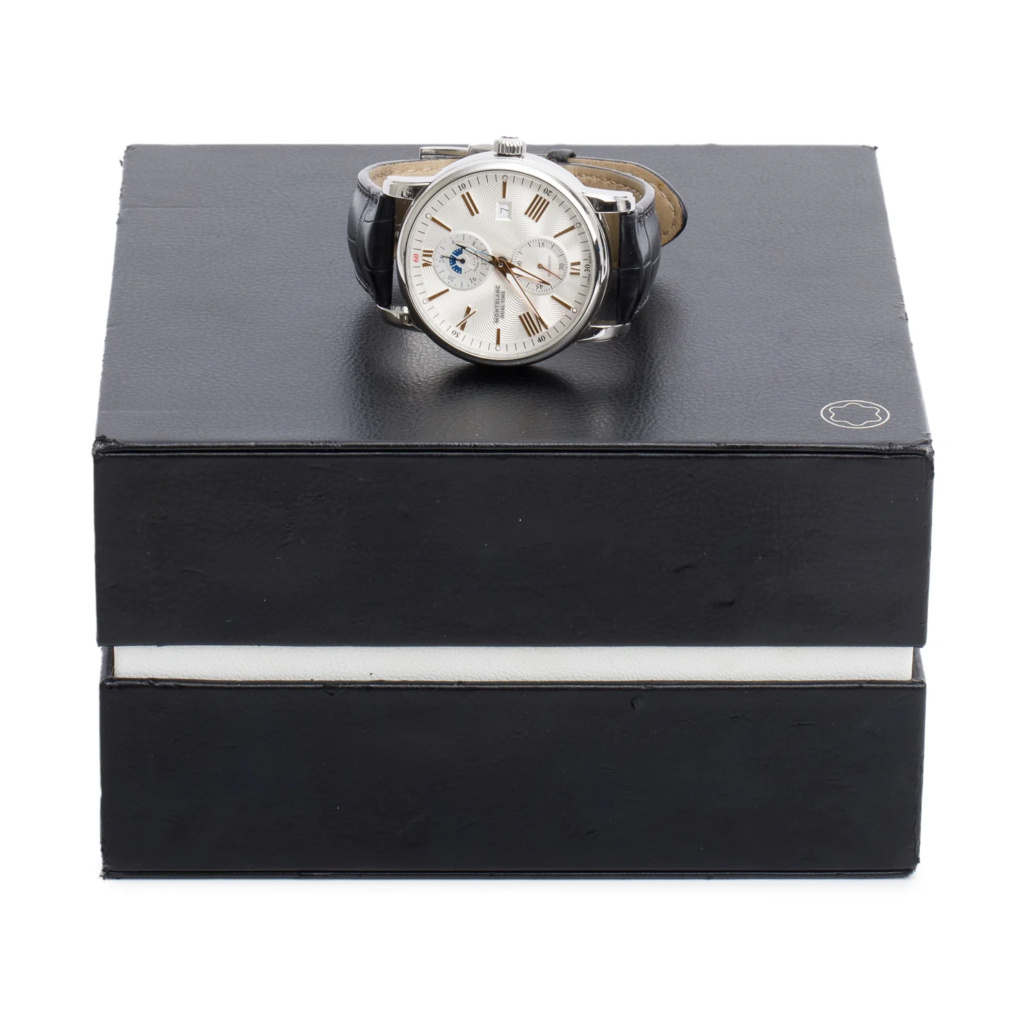 Montblanc Stainless Steel TimeWalker GMT 42 MM Automatic Watch Silver Dial 7393 w/ Box - Image 2