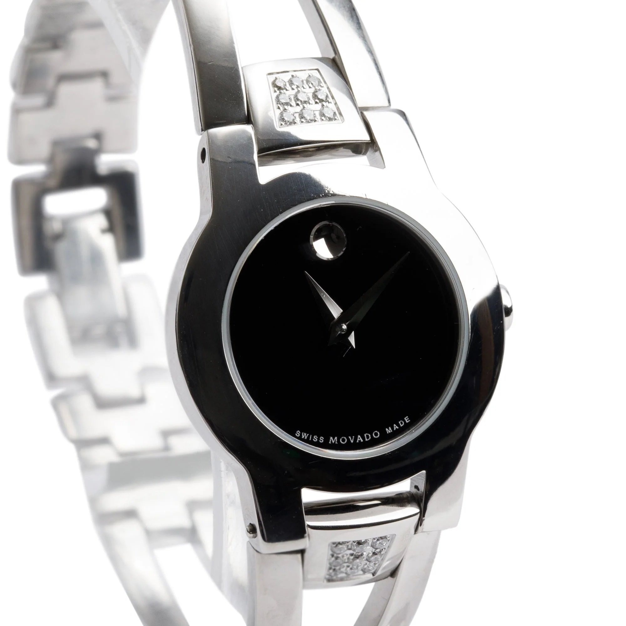 Movado Stainless Steel Diamond Amorosa 24 MM Watch - Image 2