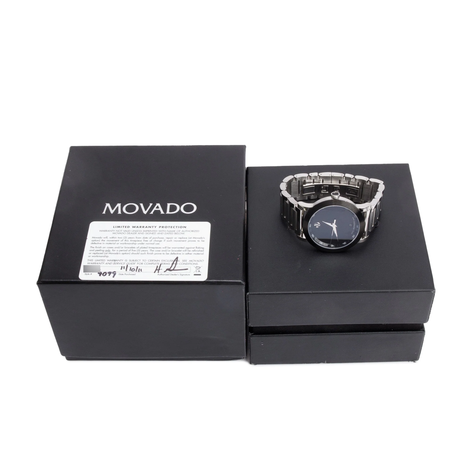 Movado Stainless Steel Museum Sport 42 MM Quartz Watch w/ Box & Papers - Image 2