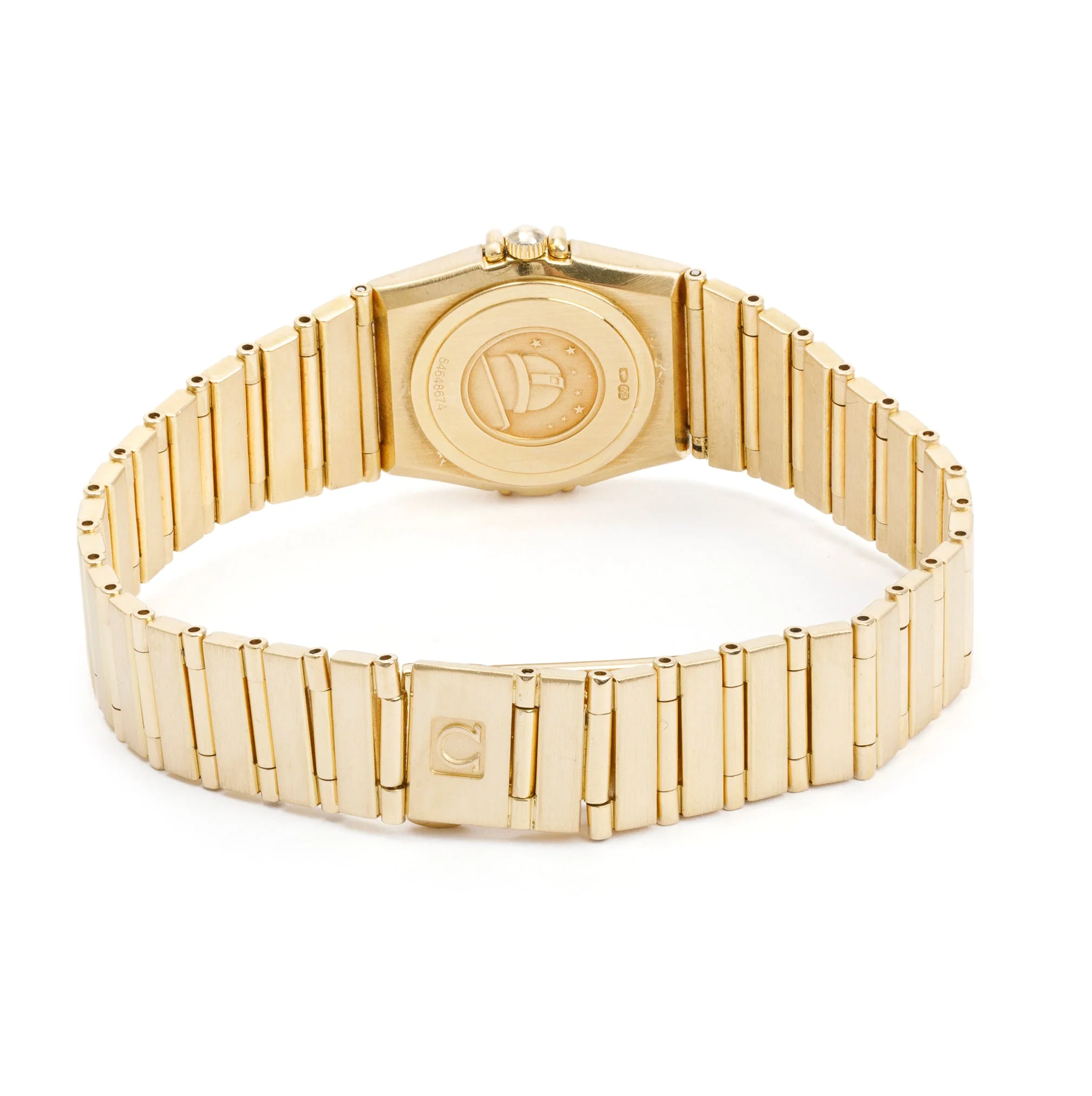 Omega 18k Yellow Gold Constellation 23 MM Diamond Bezel & Dial Watch - Image 3