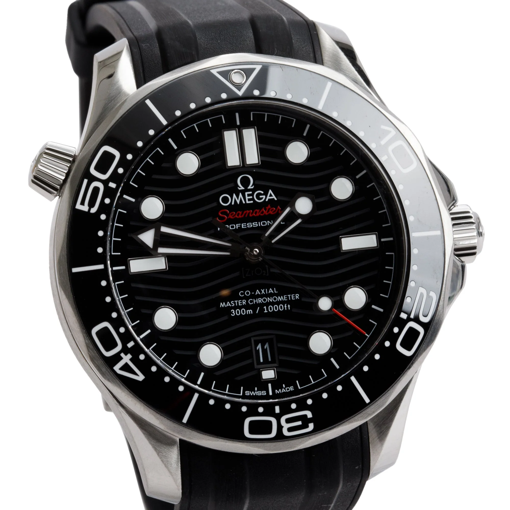 Omega 2022 Stainless Steel Seamaster Diver 300M Master Co-Axial Chronometer 42 MM Watch w/ Box & Papers - Image 3