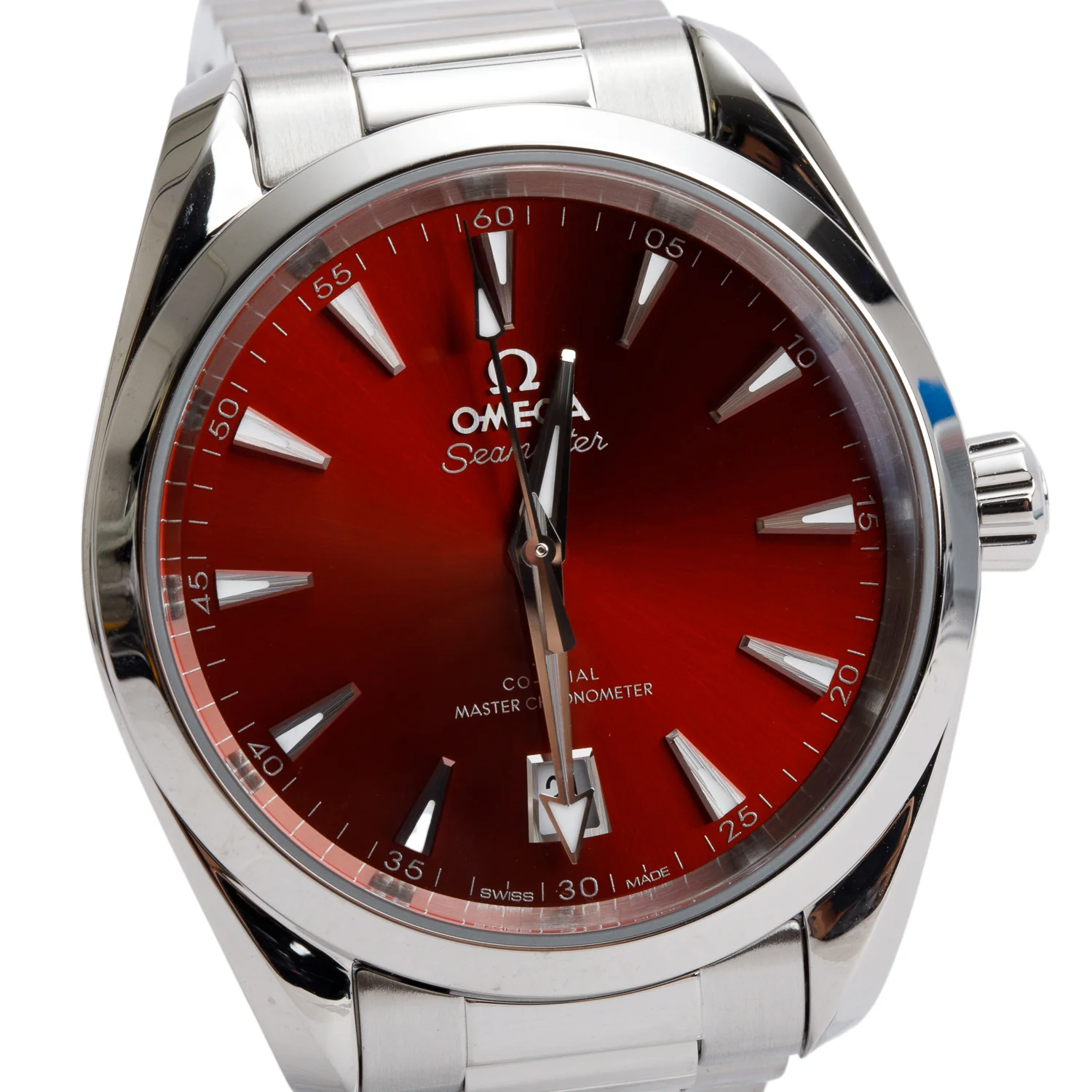 Omega 2023 Stainless Steel Seamaster Aqua Terra Shades Co-Axial Master Chronometer 38 MM Automatic Watch Terracotta Dial w/ Papers - Image 3