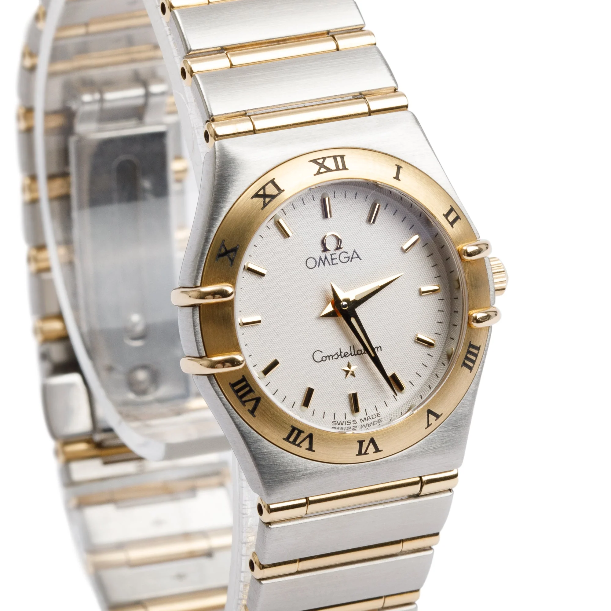 Omega Stainless Steel & 18k Yellow Gold Constellation 25 MM Quartz Watch w/ Box & Papers - Image 3