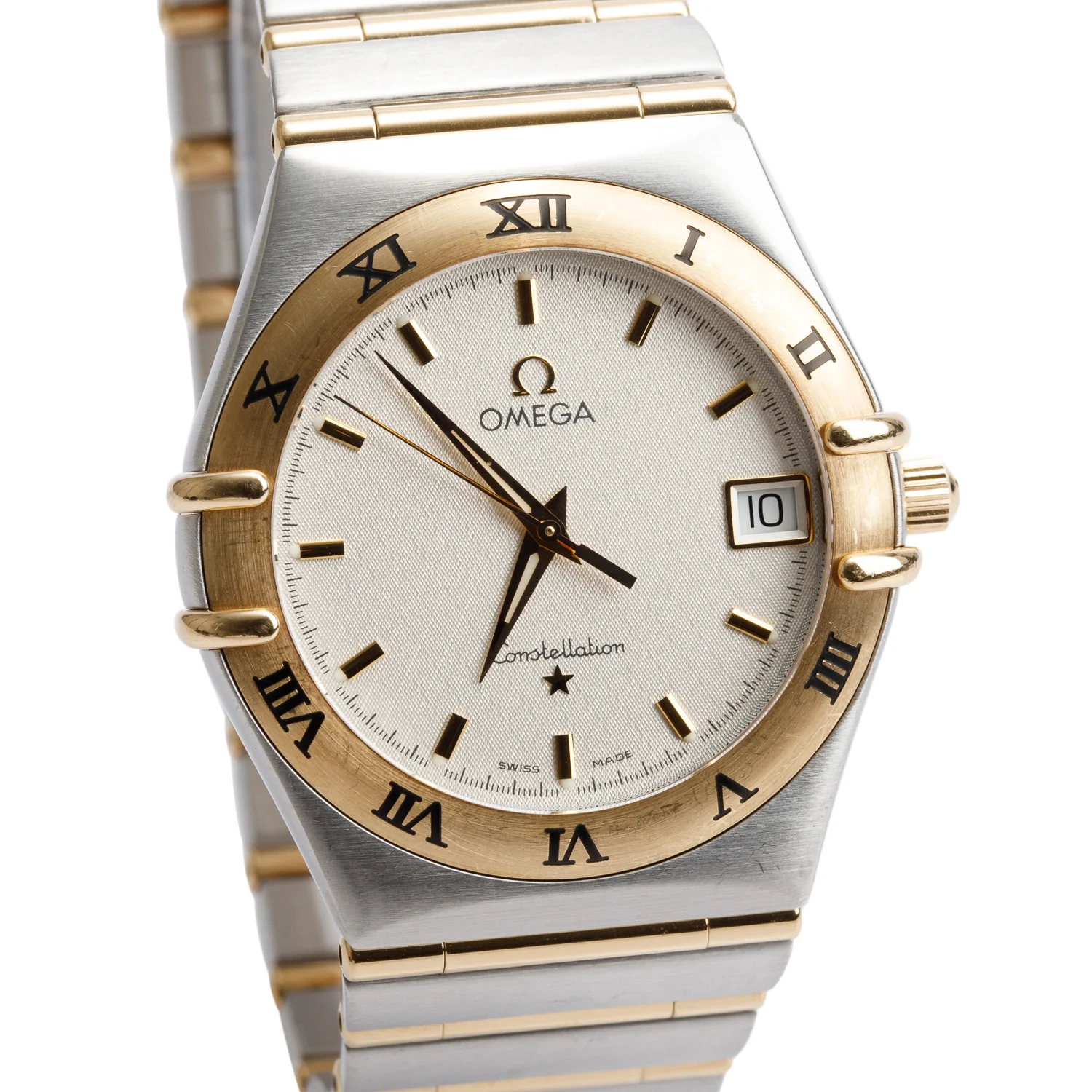 Omega Stainless Steel & 18k Yellow Gold Constellation 34 MM Quartz Watch - Image 2