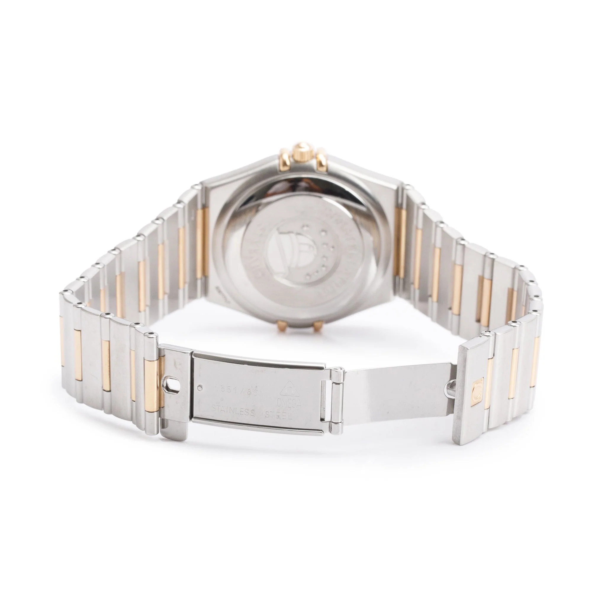 Omega Stainless Steel & 18k Yellow Gold Constellation 35.5 MM Diamond Dial Automatic Watch w/ Box & Papers - Image 4