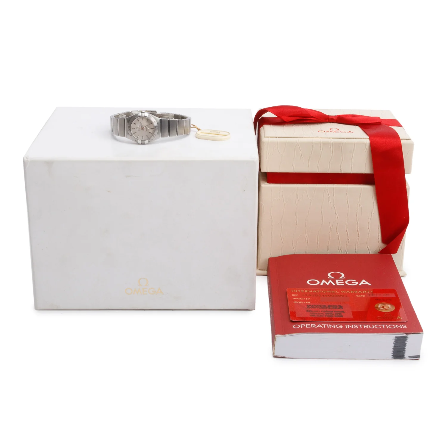 Omega Stainless Steel Constellation 24 MM Quartz Watch Silver Dial w/ Box & Papers - Image 2