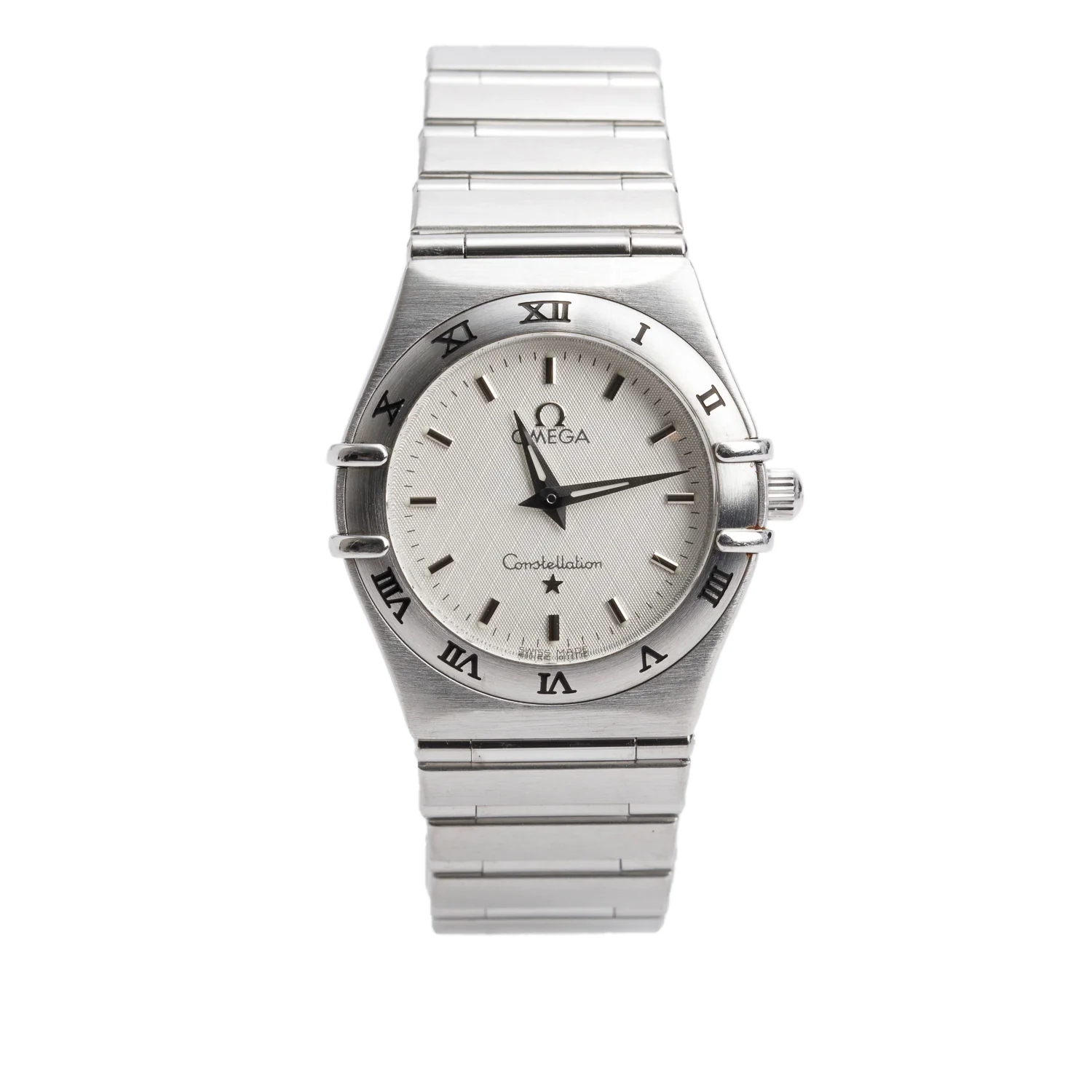 Omega Stainless Steel Constellation 25 MM Quartz Watch Silver Dial