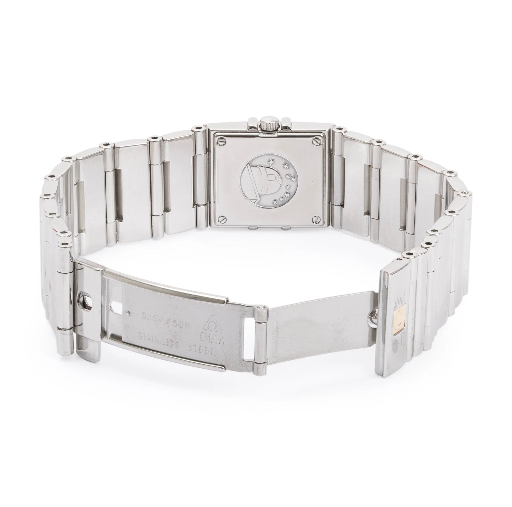 Omega Stainless Steel Constellation Quardra 19 MM Watch w/ Box & Papers - Image 5