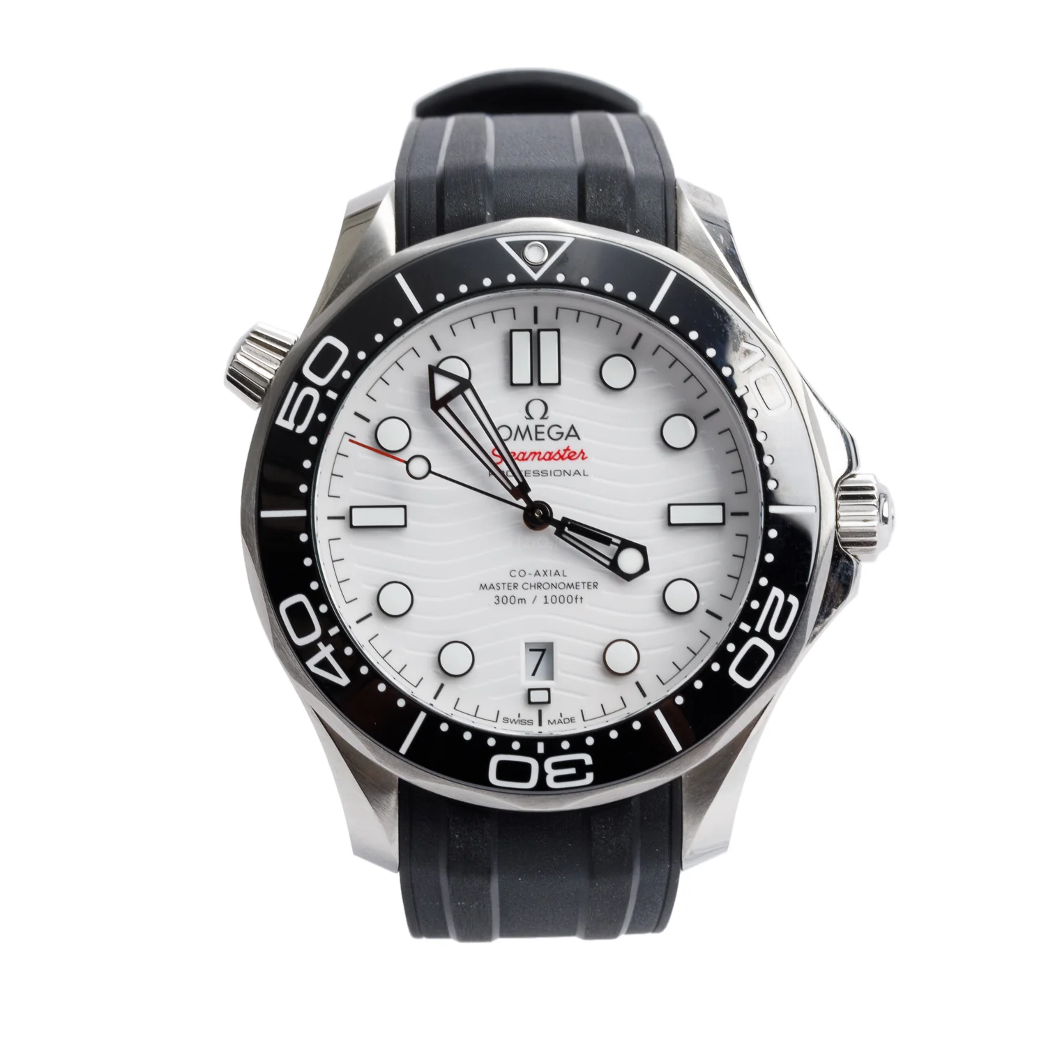 Omega Stainless Steel Seamaster Diver 300M Co-Axial Master Chronometer 42 MM Automatic Watch w/ Box & Papers