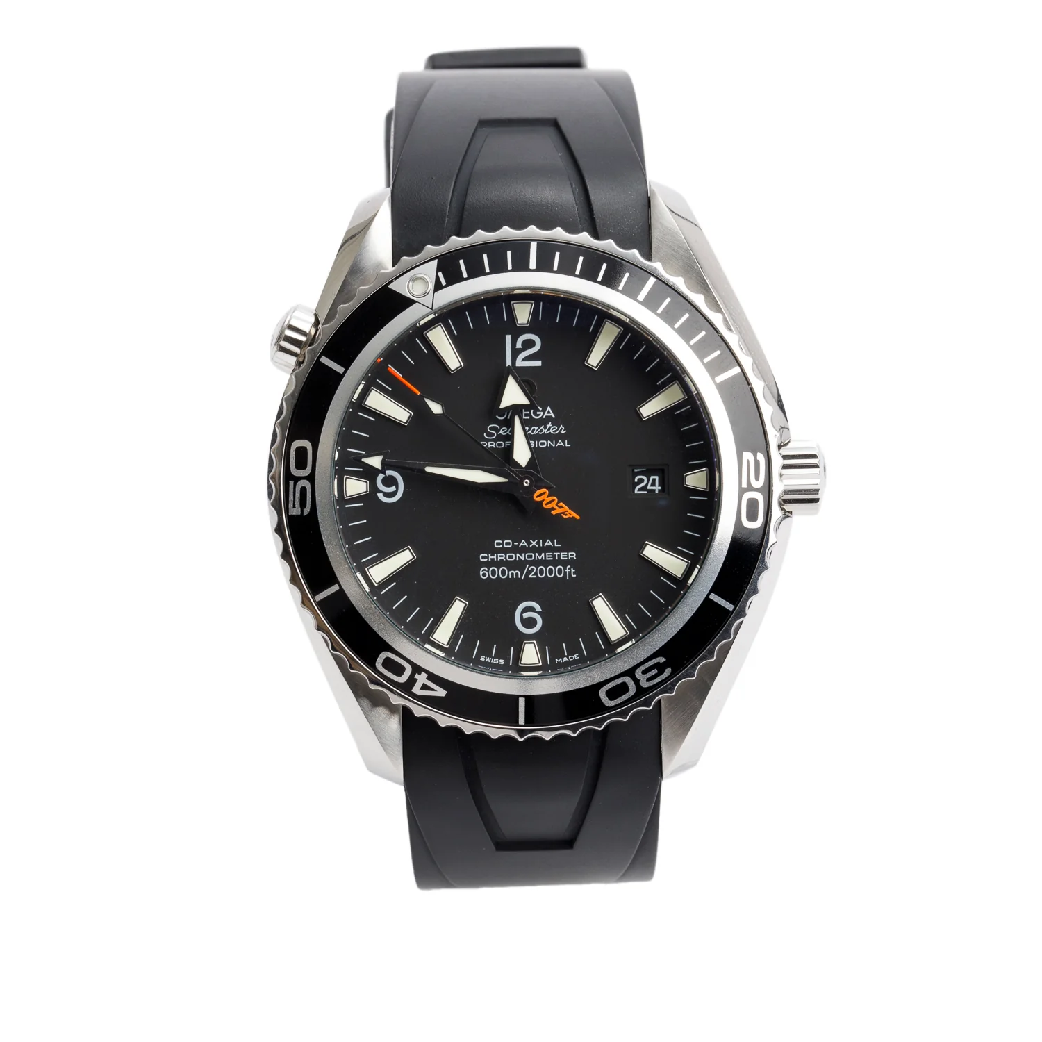 Omega Stainless Steel Seamaster Planet Ocean 007 Casino Royale 45.5 MM Watch w/ Box & Papers
