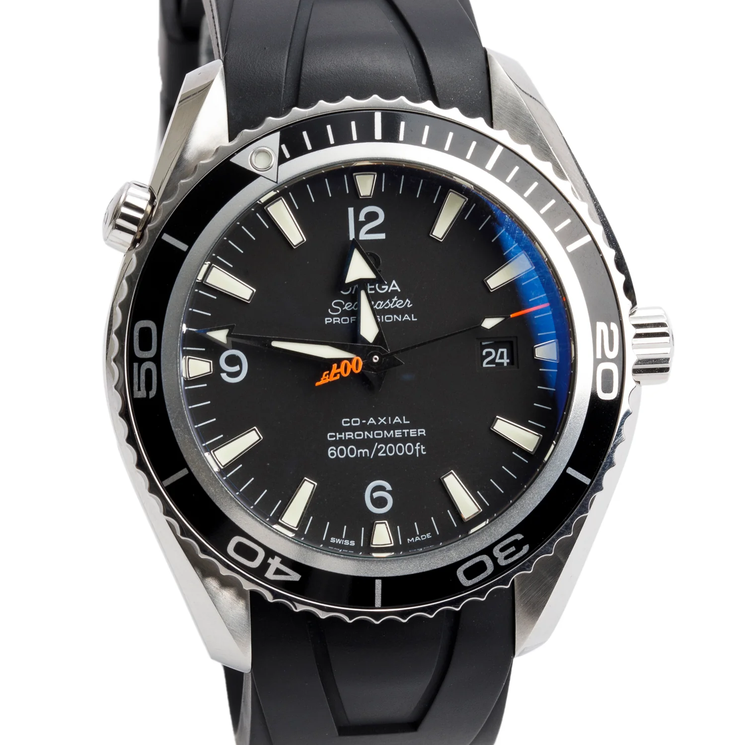Omega Stainless Steel Seamaster Planet Ocean 007 Casino Royale 45.5 MM Watch w/ Box & Papers - Image 3