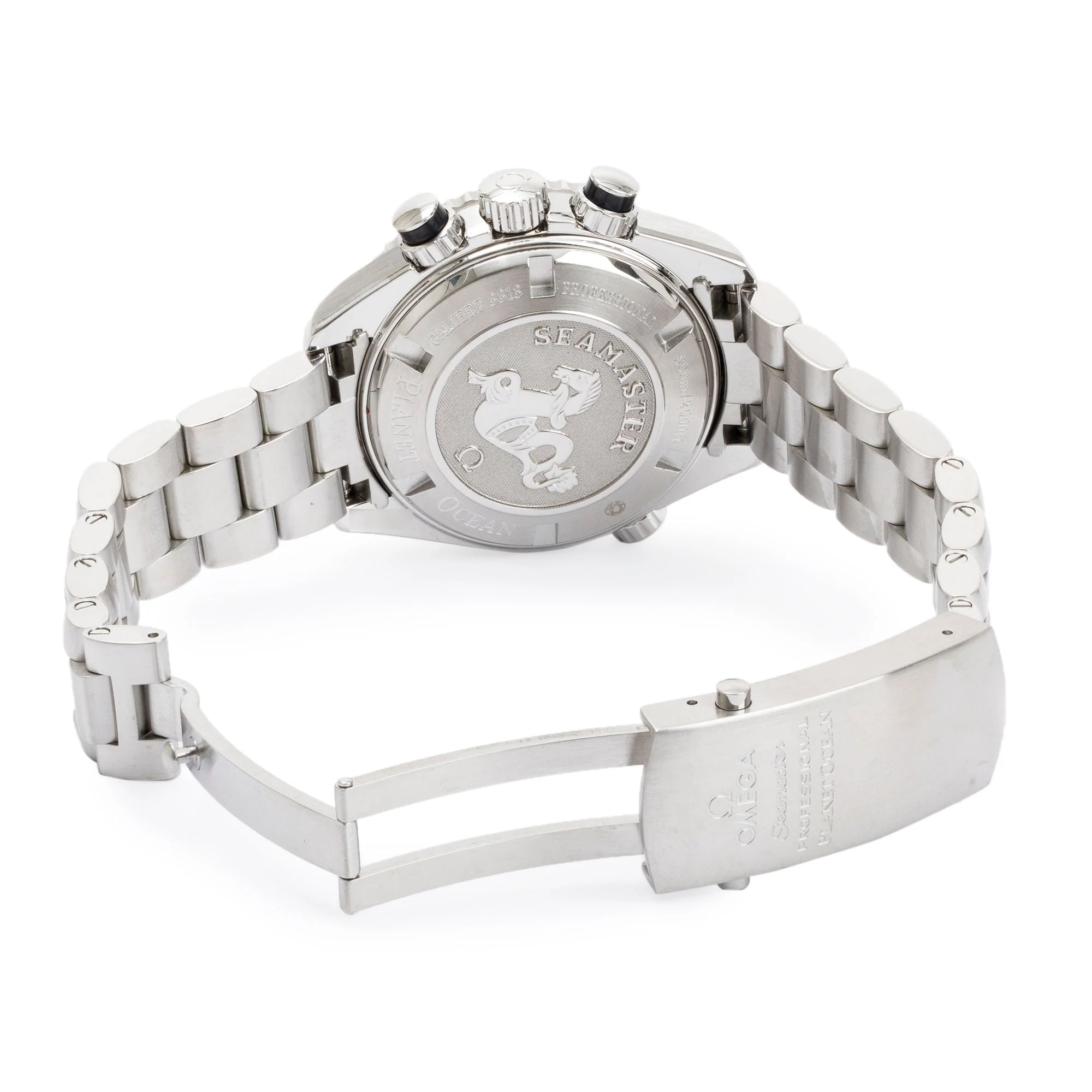 Omega Stainless Steel Seamaster Planet Ocean 600M Chronograph 37.5 MM Automatic Watch w/ Box & Papers - Image 5