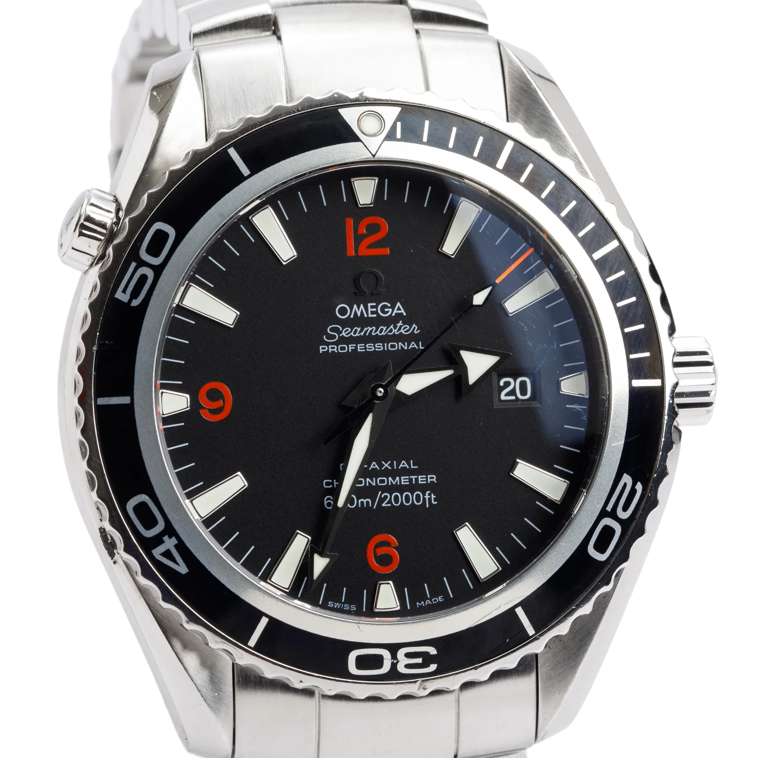 Omega Stainless Steel Seamaster Planet Ocean 600M Co-Axial Chronometer 45 MM Automatic Watch - Image 2