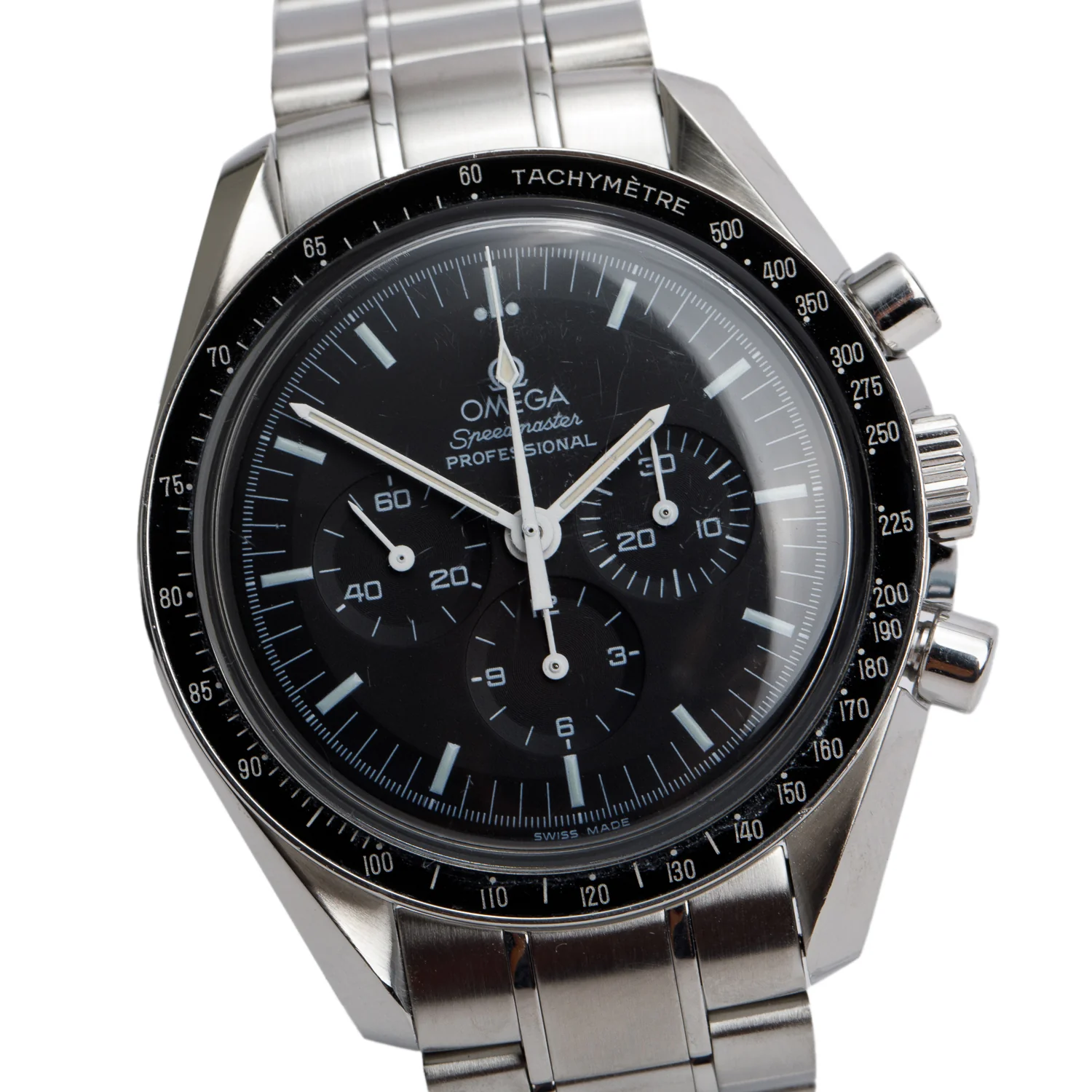 Omega Stainless Steel Speedmaster Moonwatch Professional 42 MM Watch w/ Box & Papers - Image 3